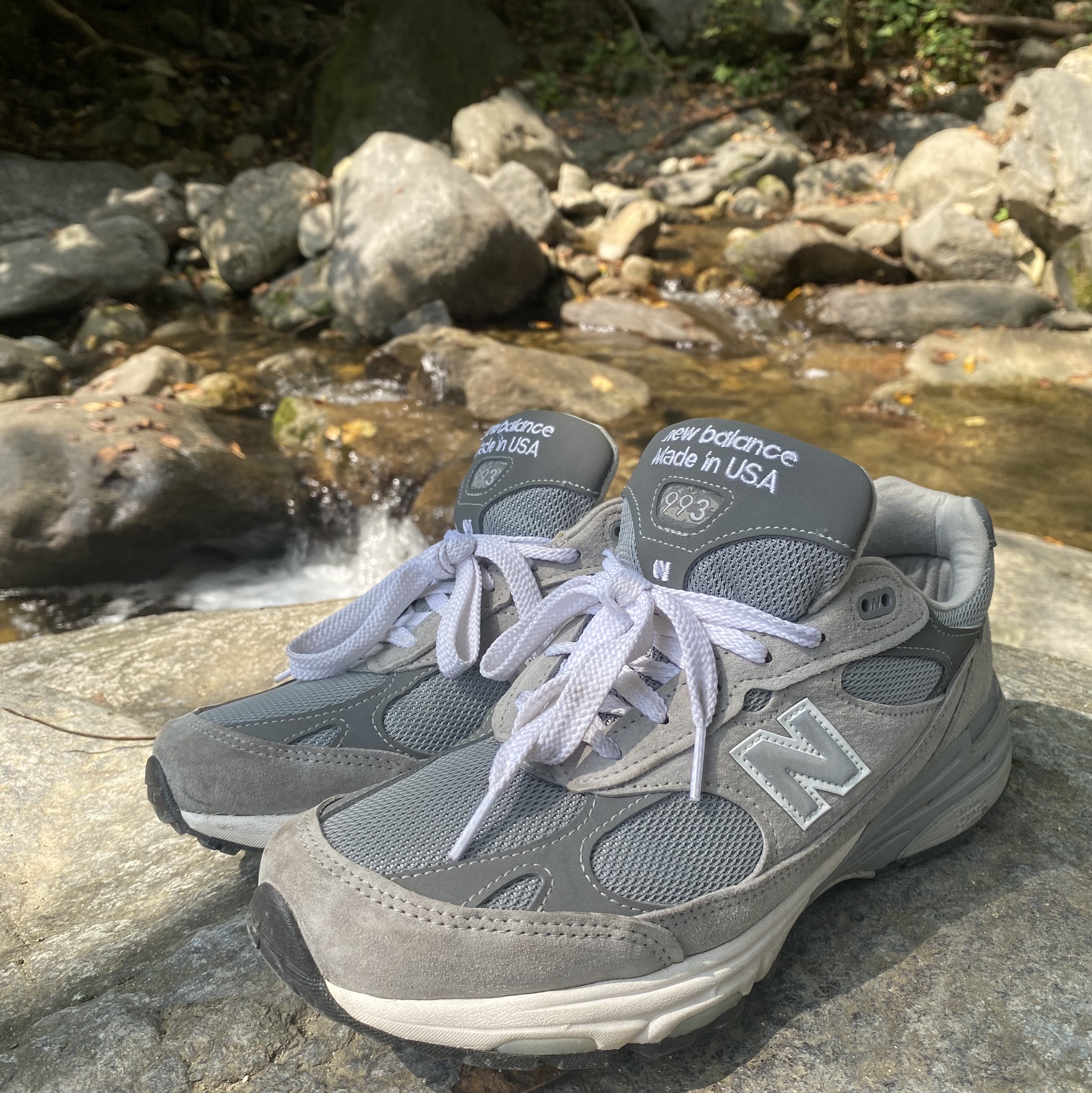 New Balance 993 Made in USA Grey - D Standard 착용 스타일