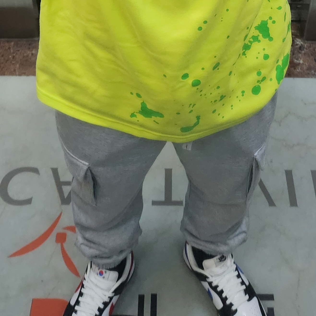 IAB Studio Splashed T-Shirt Lime, Nike Dunk Low SE Seoul 착용 스타일