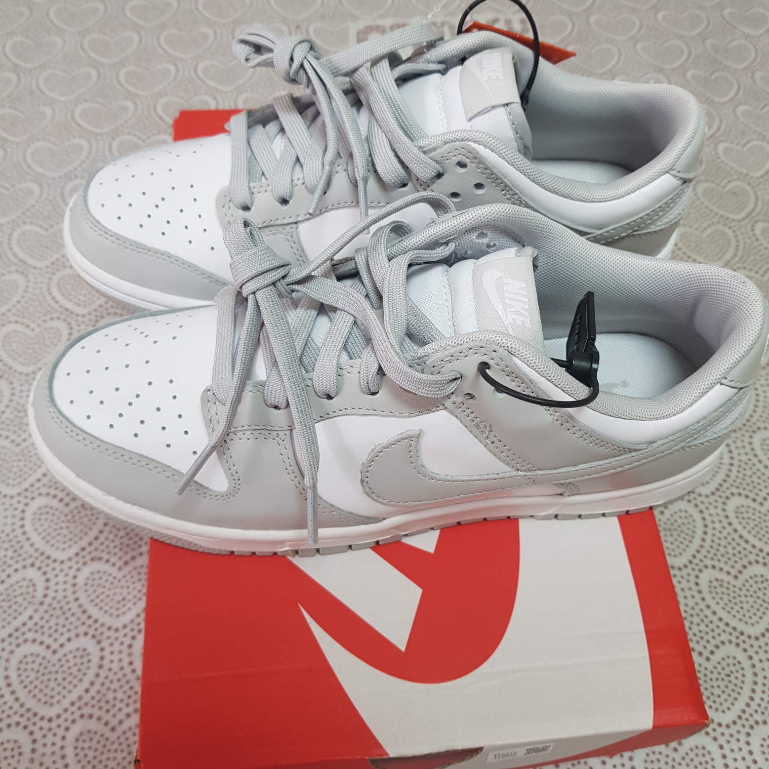 Nike Dunk Low Retro Grey Fog 착용 스타일 - 2