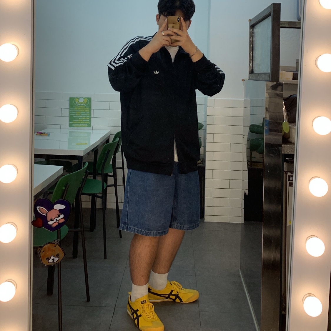 Onitsuka Tiger Mexico 66 Yellow Black 착용 스타일