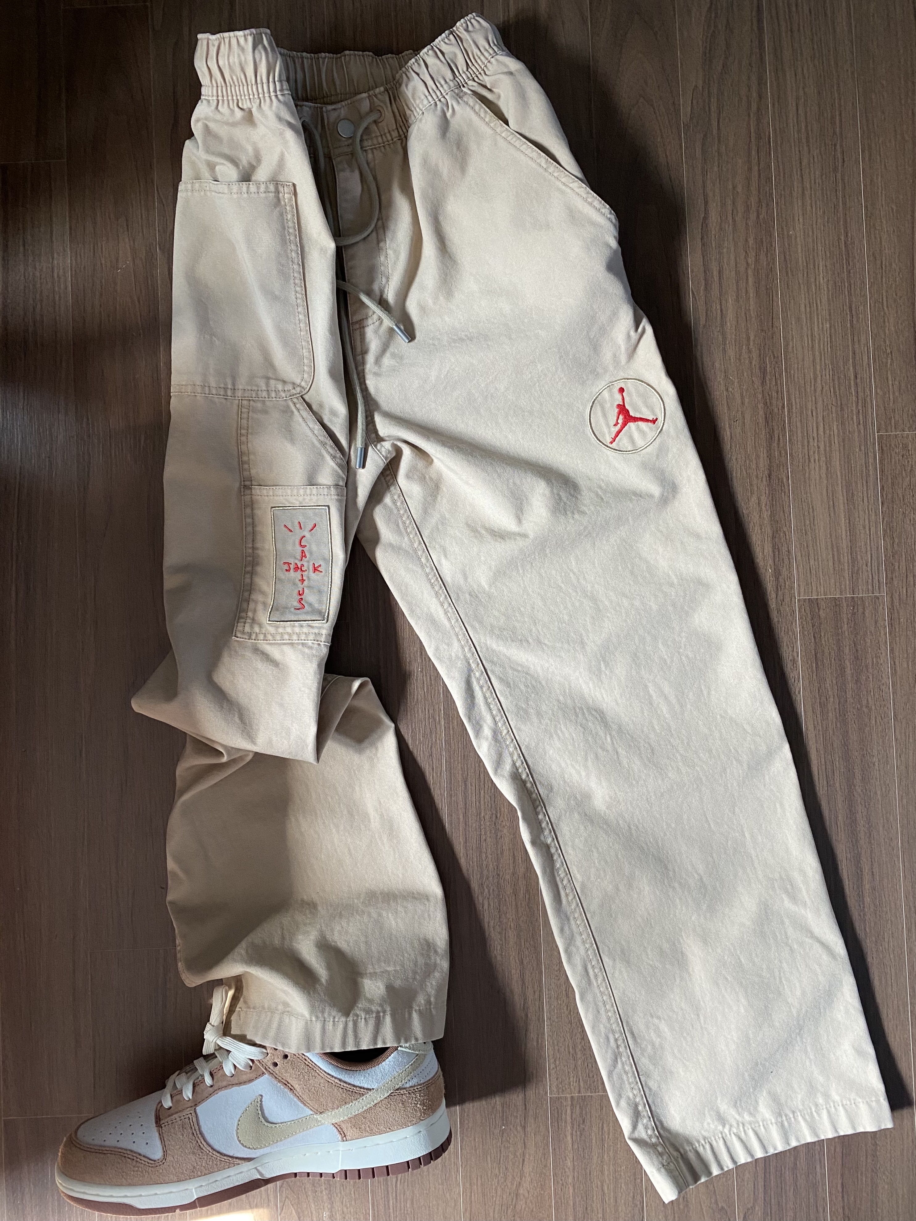 Jordan x Travis Scott Canvas Pants - Asia, Nike Dunk Low Pro Premium Medium Curry 착용 스타일