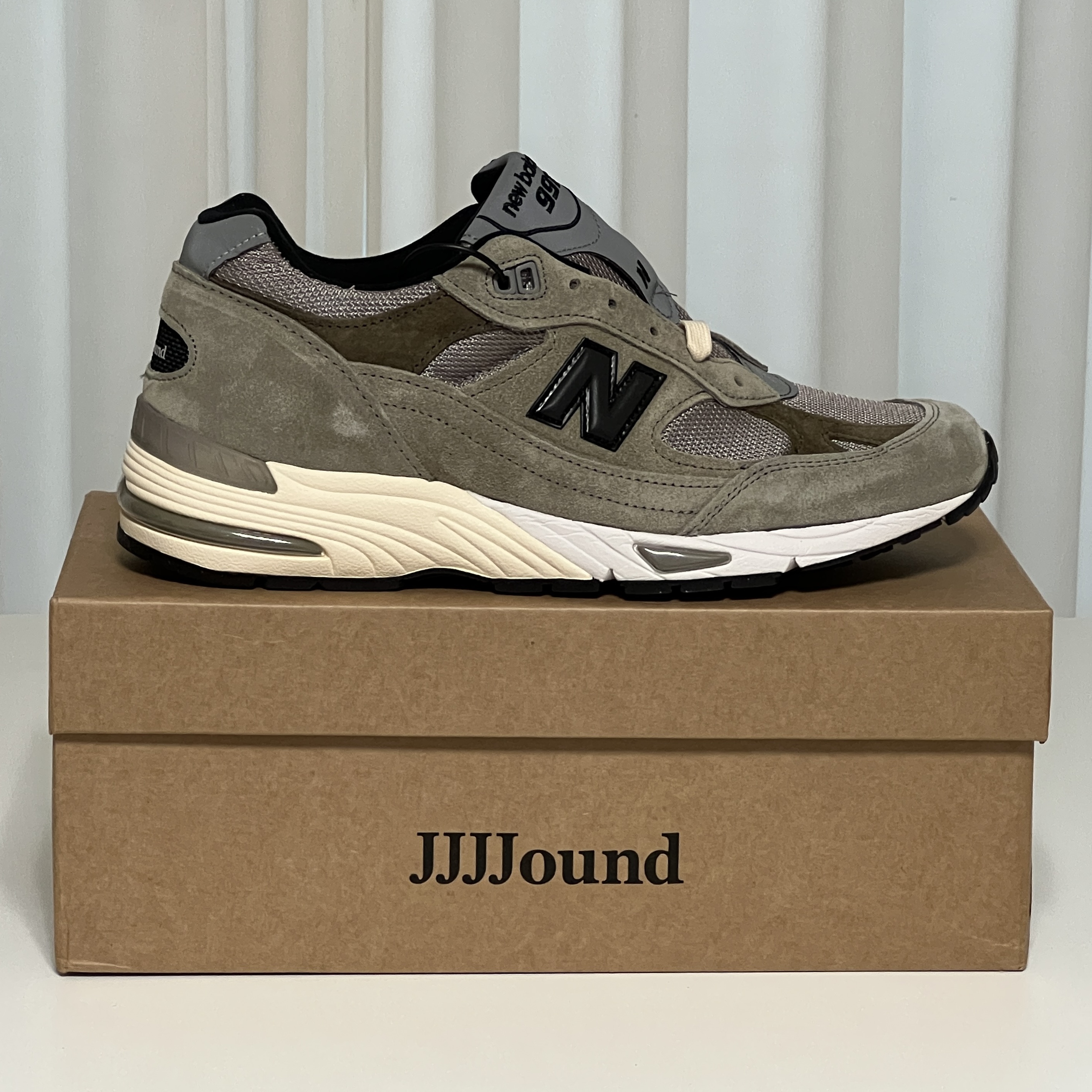 New Balance x JJJJound 991 Made in UK Grey 착용 스타일 - 3