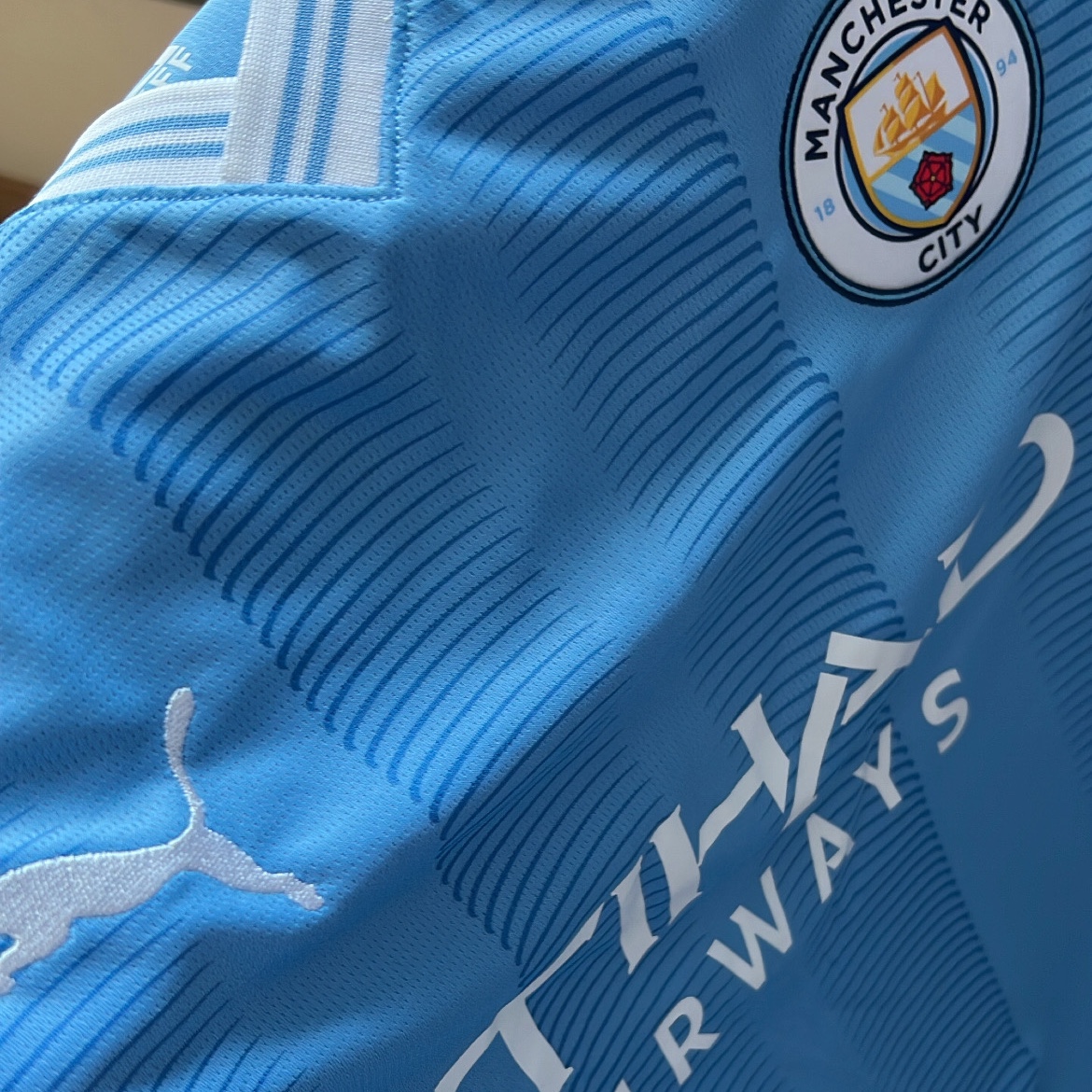 Puma Manchester City 2023/24 Home Jersey Team Light Blue (Non Marking Ver.) 착용 스타일