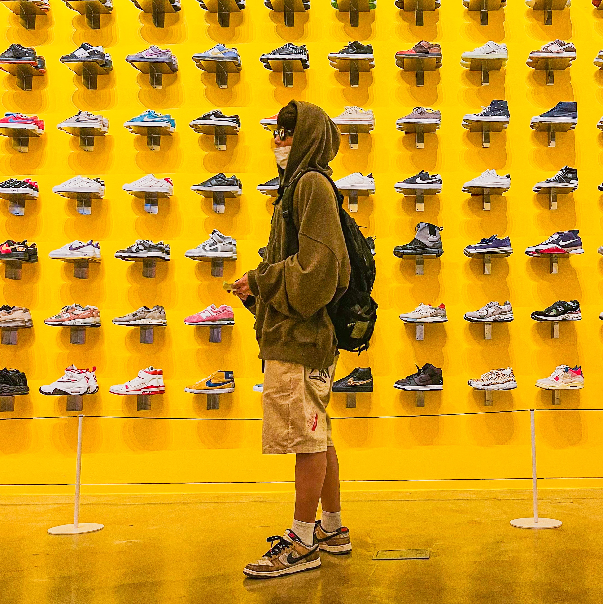 Undermycar Anwer Archive Hommage Patchwork Hoodie Lizard - 23SS, Nike Dunk Low PRM Head to Head 착용 스타일