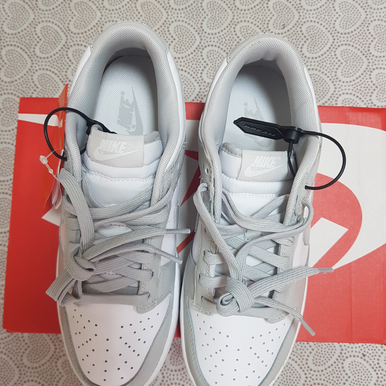 Nike Dunk Low Retro Grey Fog 착용 스타일 - 3