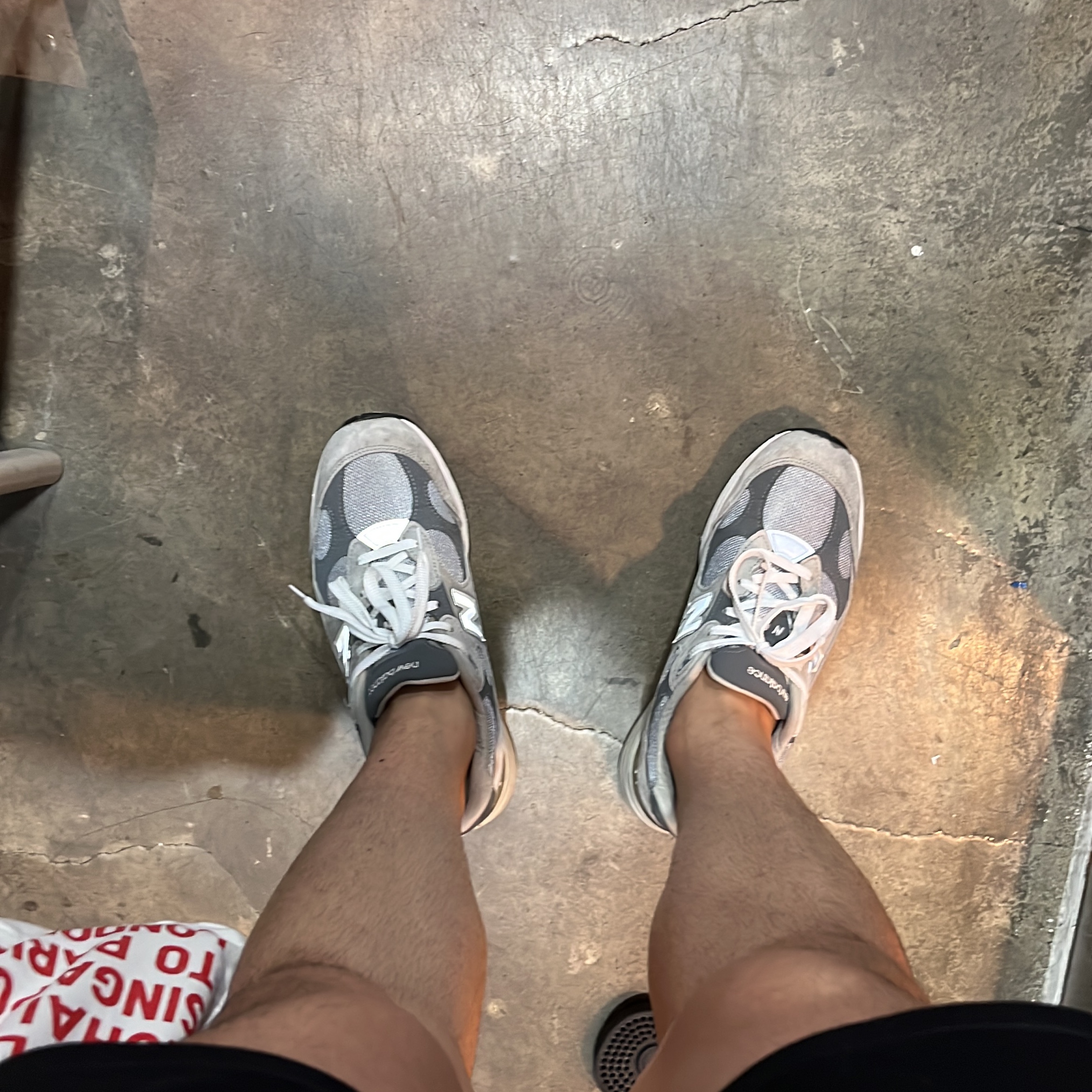 New Balance 992 Made in USA Grey - D Standard 착용 스타일