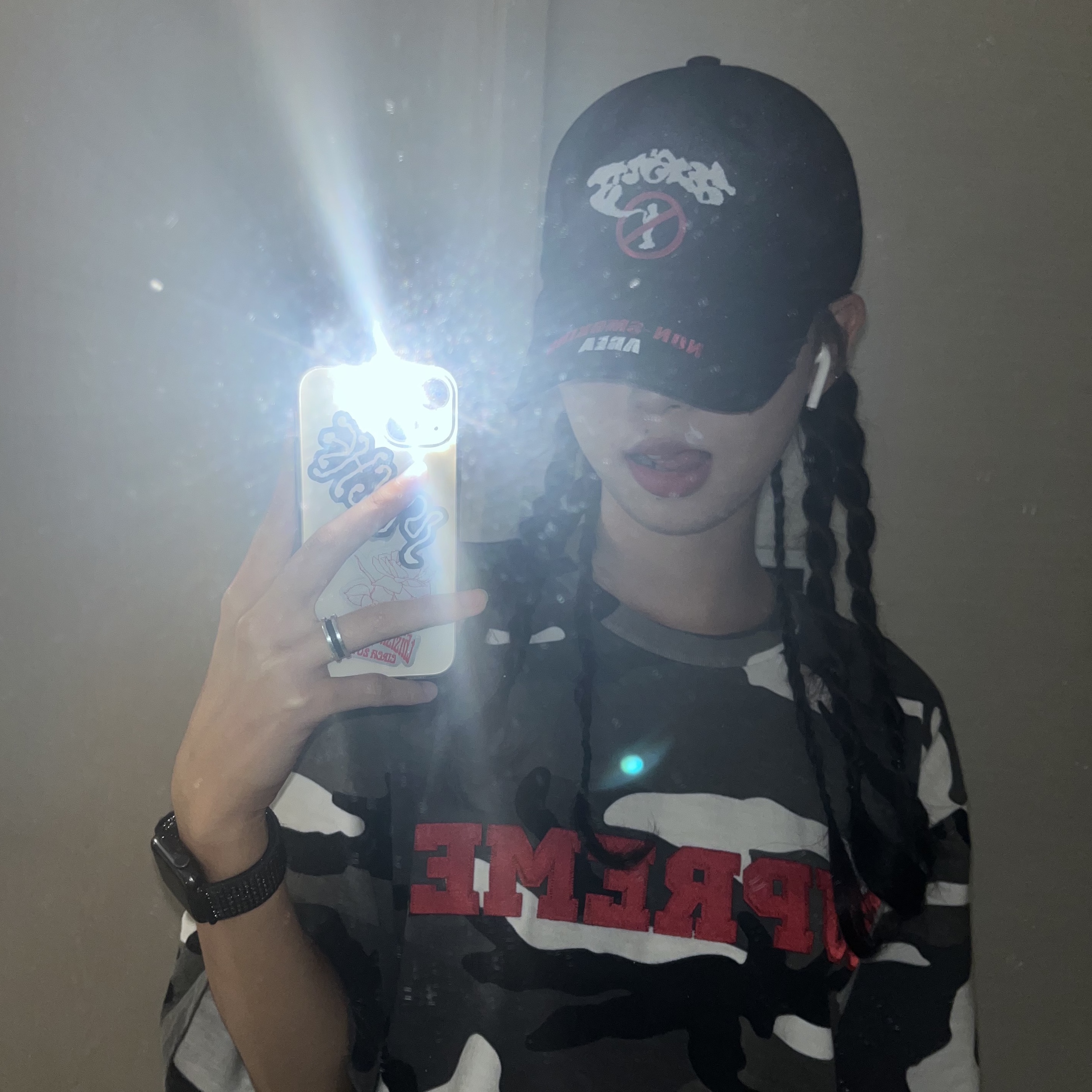 Supreme Collegiate S/S Top Snow Camo - 23FW 착용 스타일 - 2