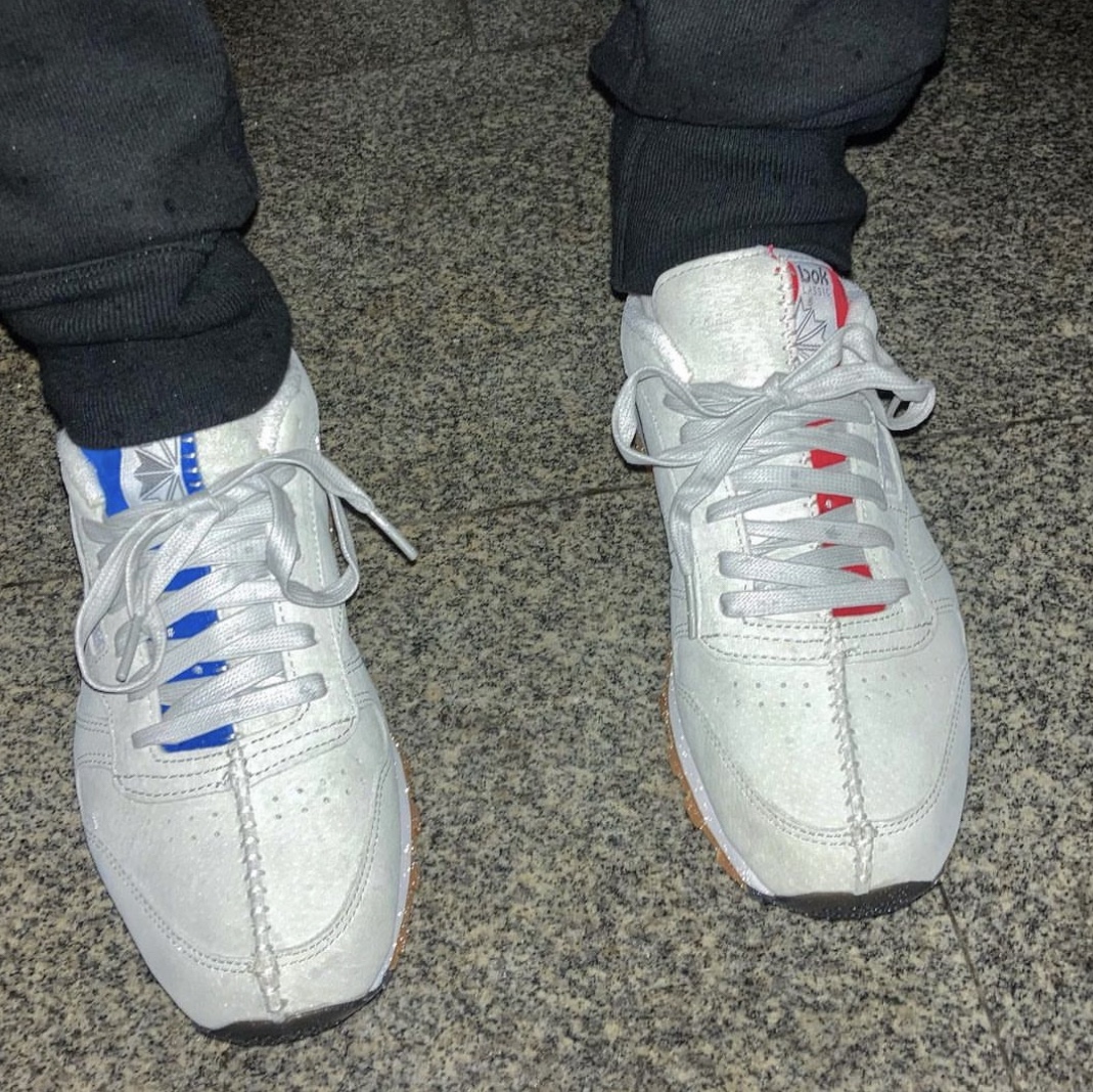 Reebok x Kendrick Lamar Classic Leather Skull Grey 착용 스타일