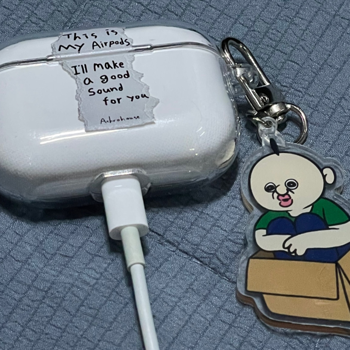 Bbangbbang Box Acrylic Keyring 착용 스타일