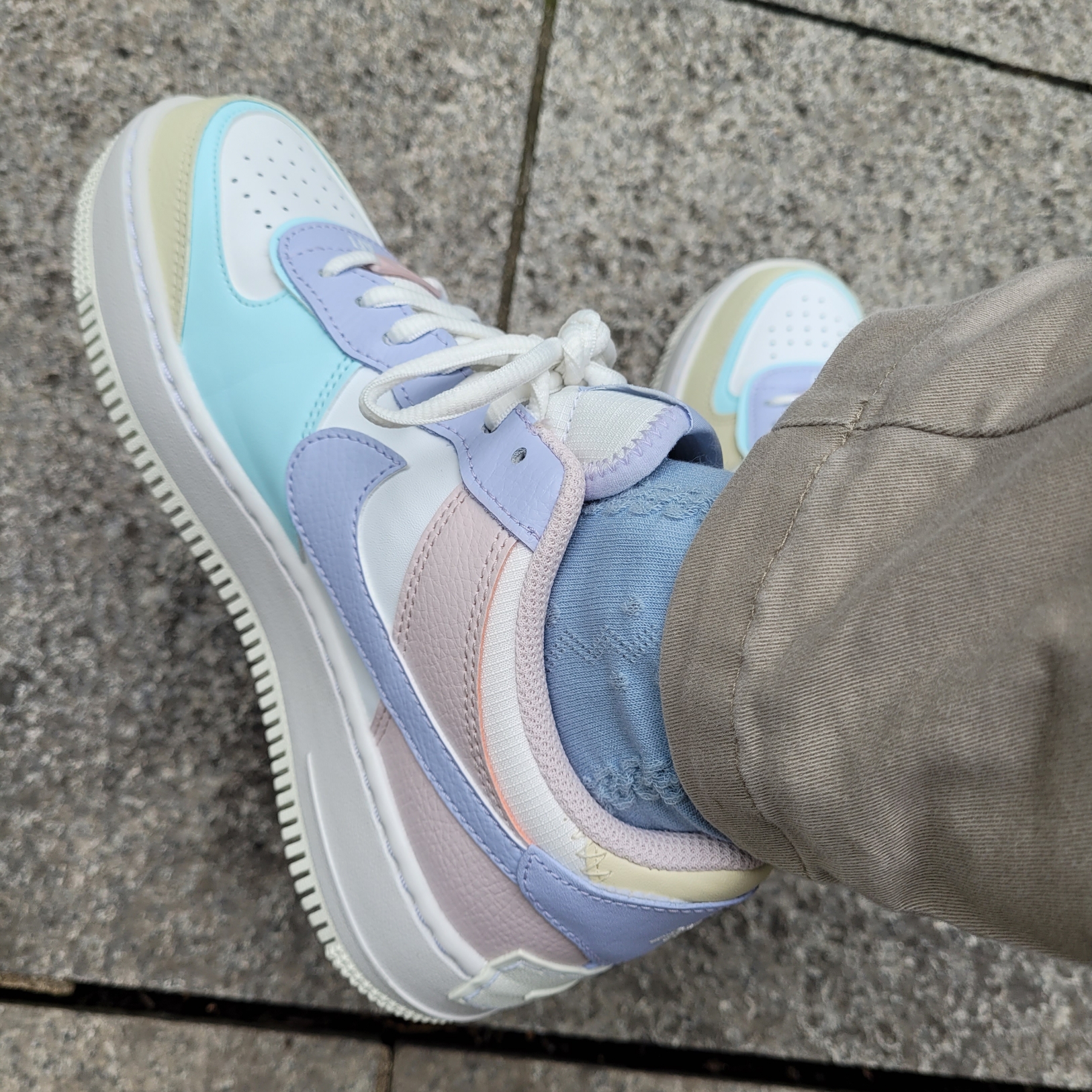 (W) Nike Air Force 1 Shadow Pastel 착용 스타일