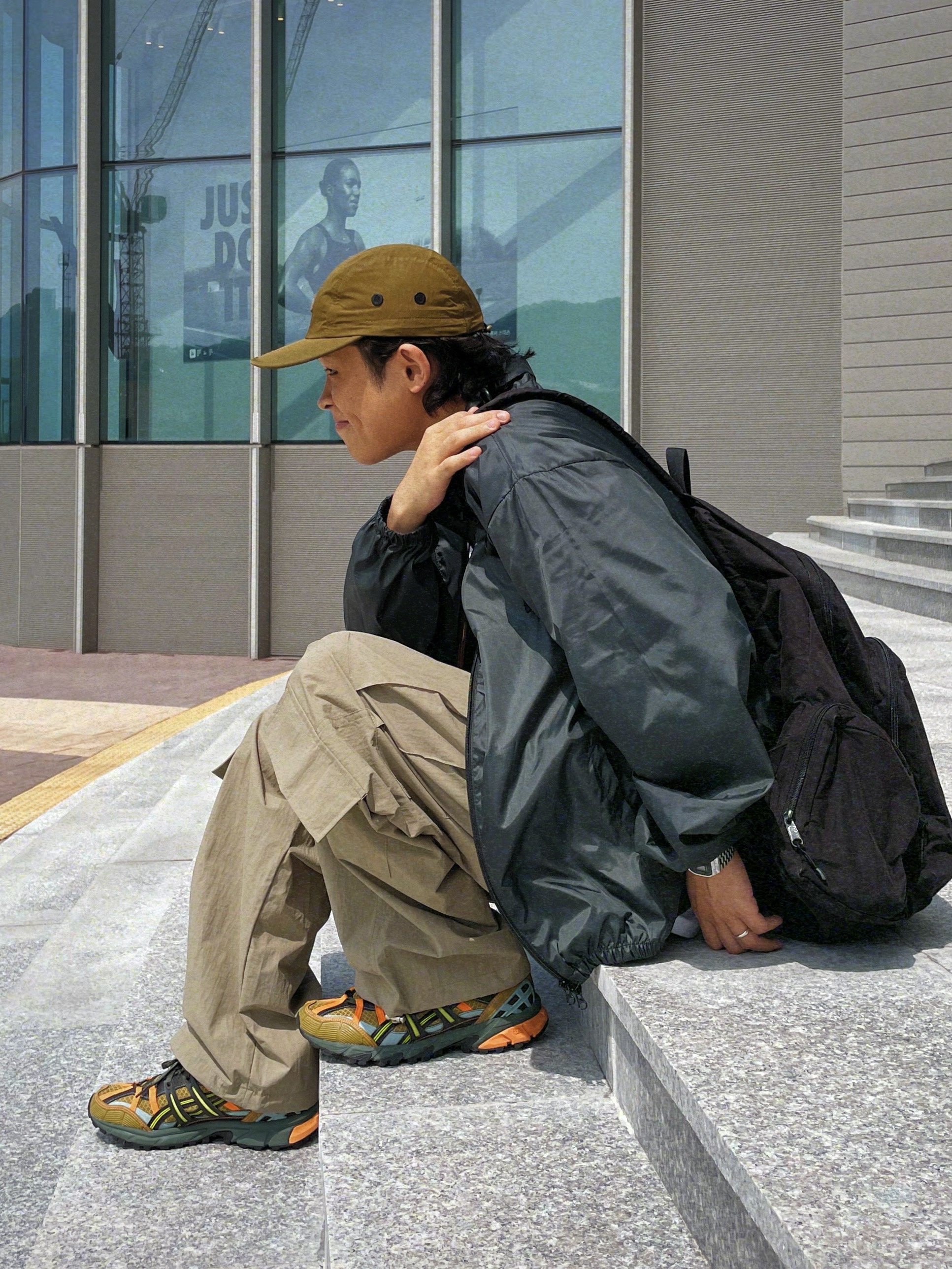 Asics x Andersson Bell Gel-Sonoma 15-50 Olive Oil Dark Brown 착용 스타일 - 3