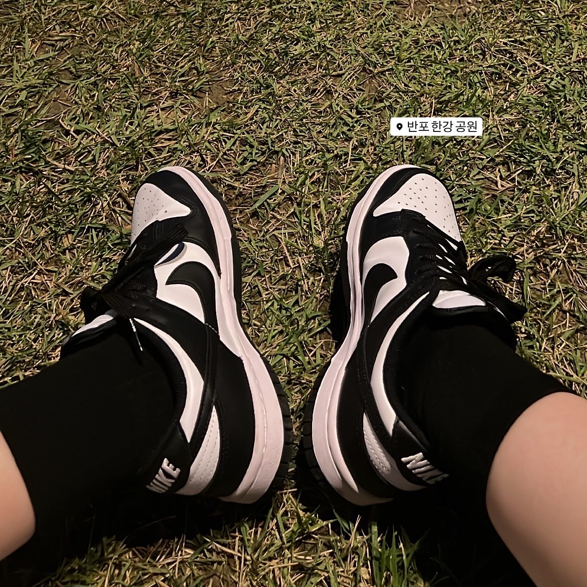 (W) Nike Dunk Low Black 착용 스타일