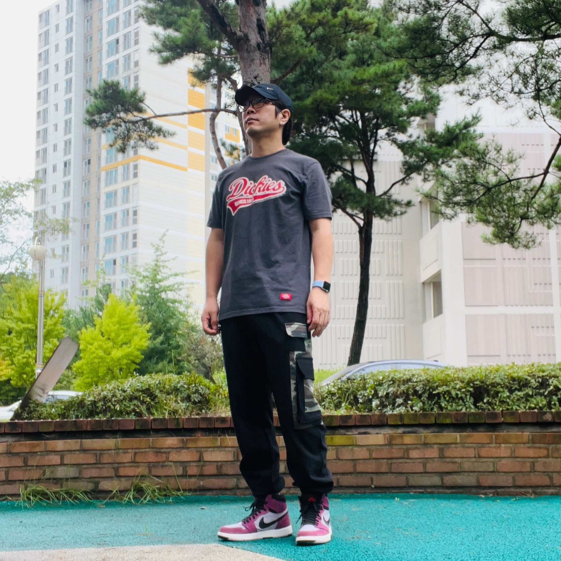 Jordan 1 Element Gore-Tex Berry 착용 스타일 - 1