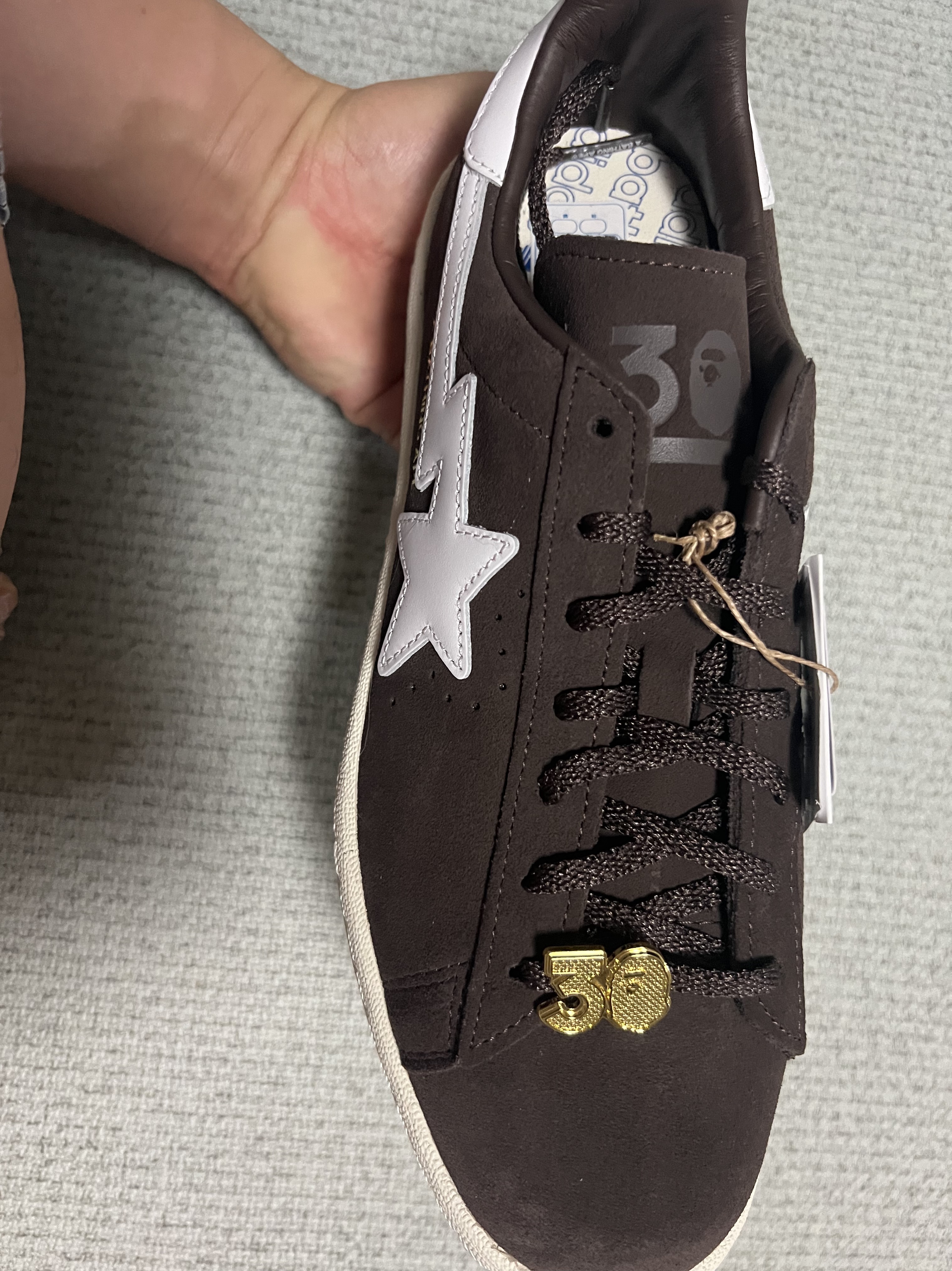 Adidas x BAPE Campus 80s Brown 착용 스타일