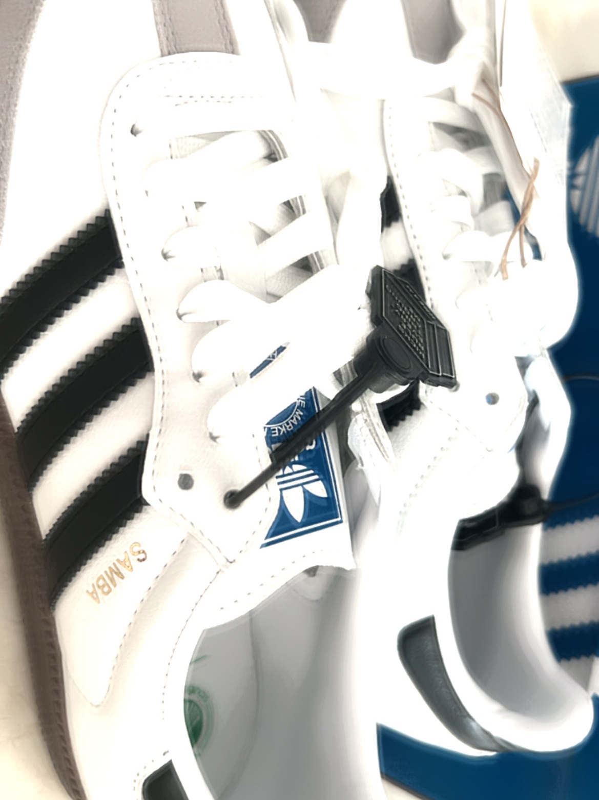 Adidas Samba Vegan White Black 착용 스타일
