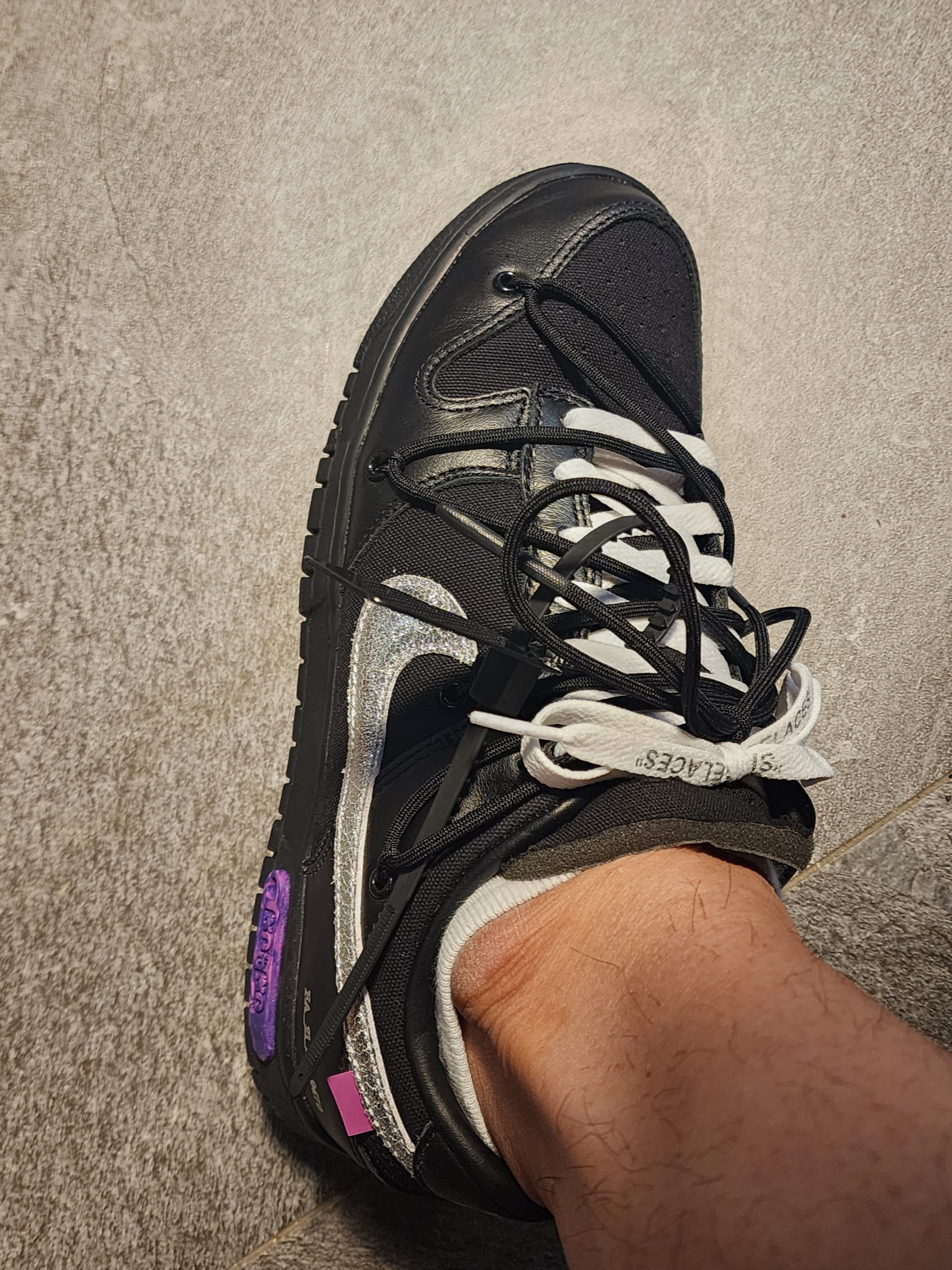 Nike x Off-White Dunk Low The 50 - Lot 50 착용 스타일