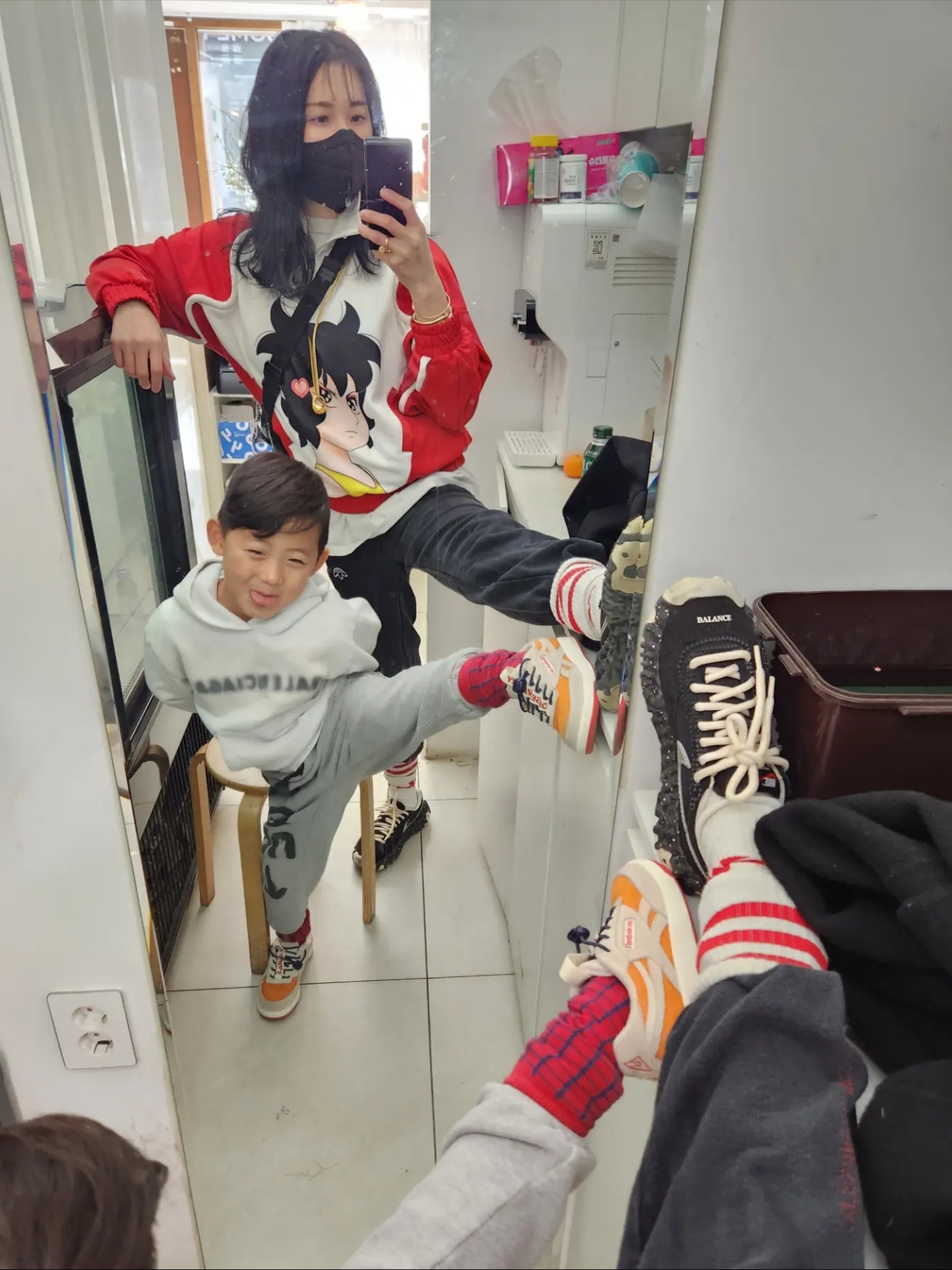 Nike x Undercover Overbreak SP Black 착용 스타일