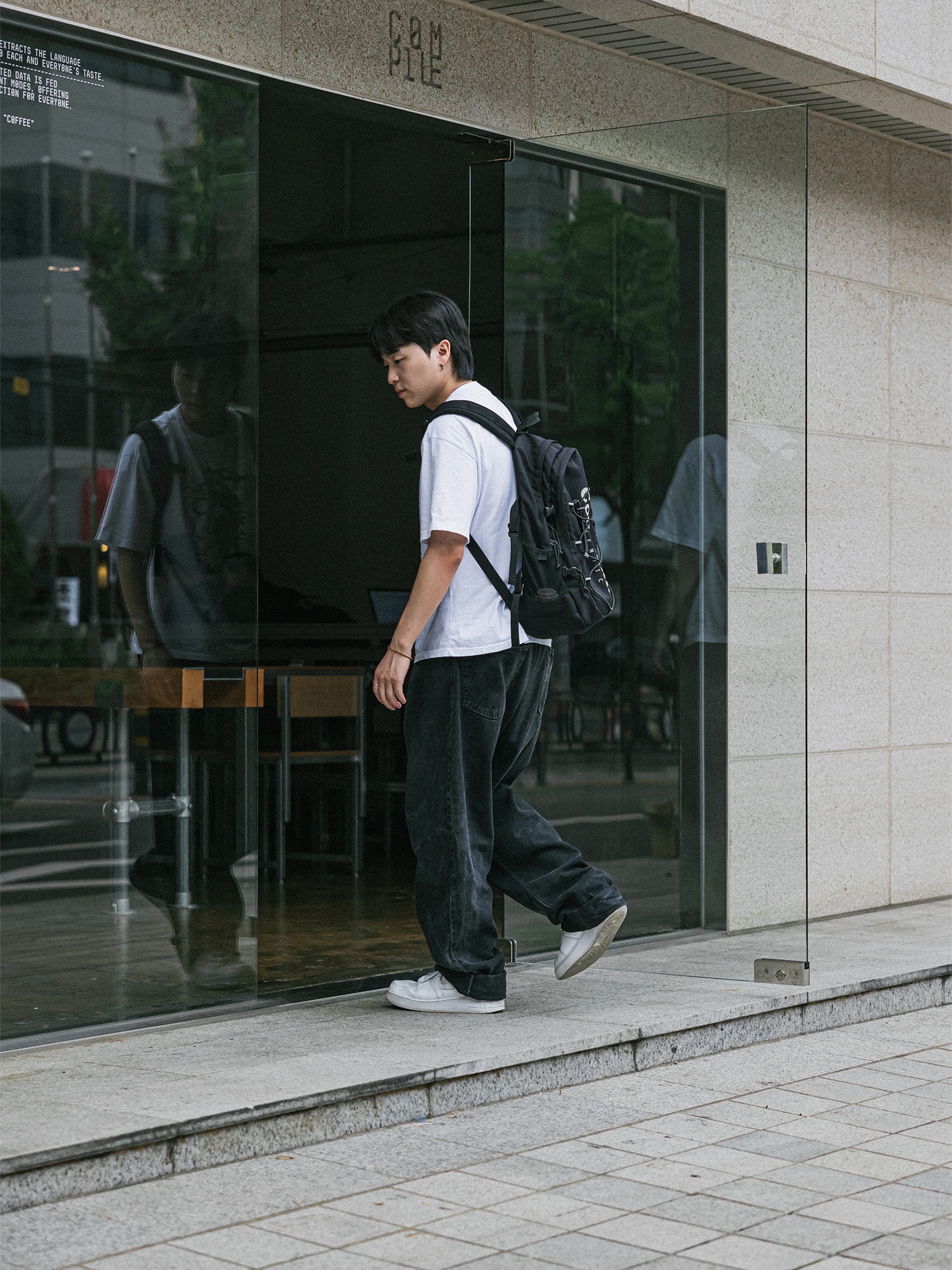 Nike Air Force 1 '07 Low White 착용 스타일 - 4