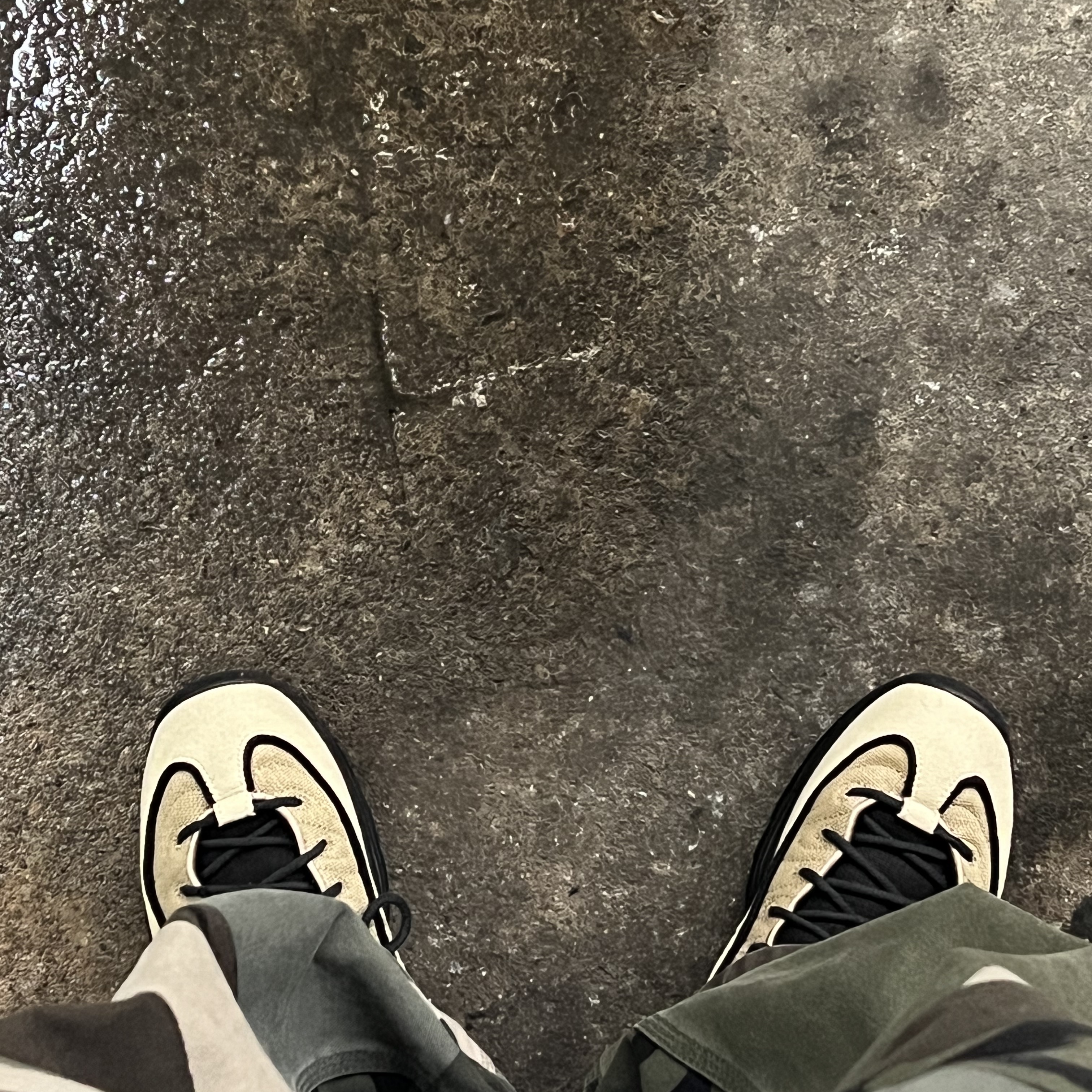 Nike x Stussy Air Penny II Rattan and Limestone 착용 스타일
