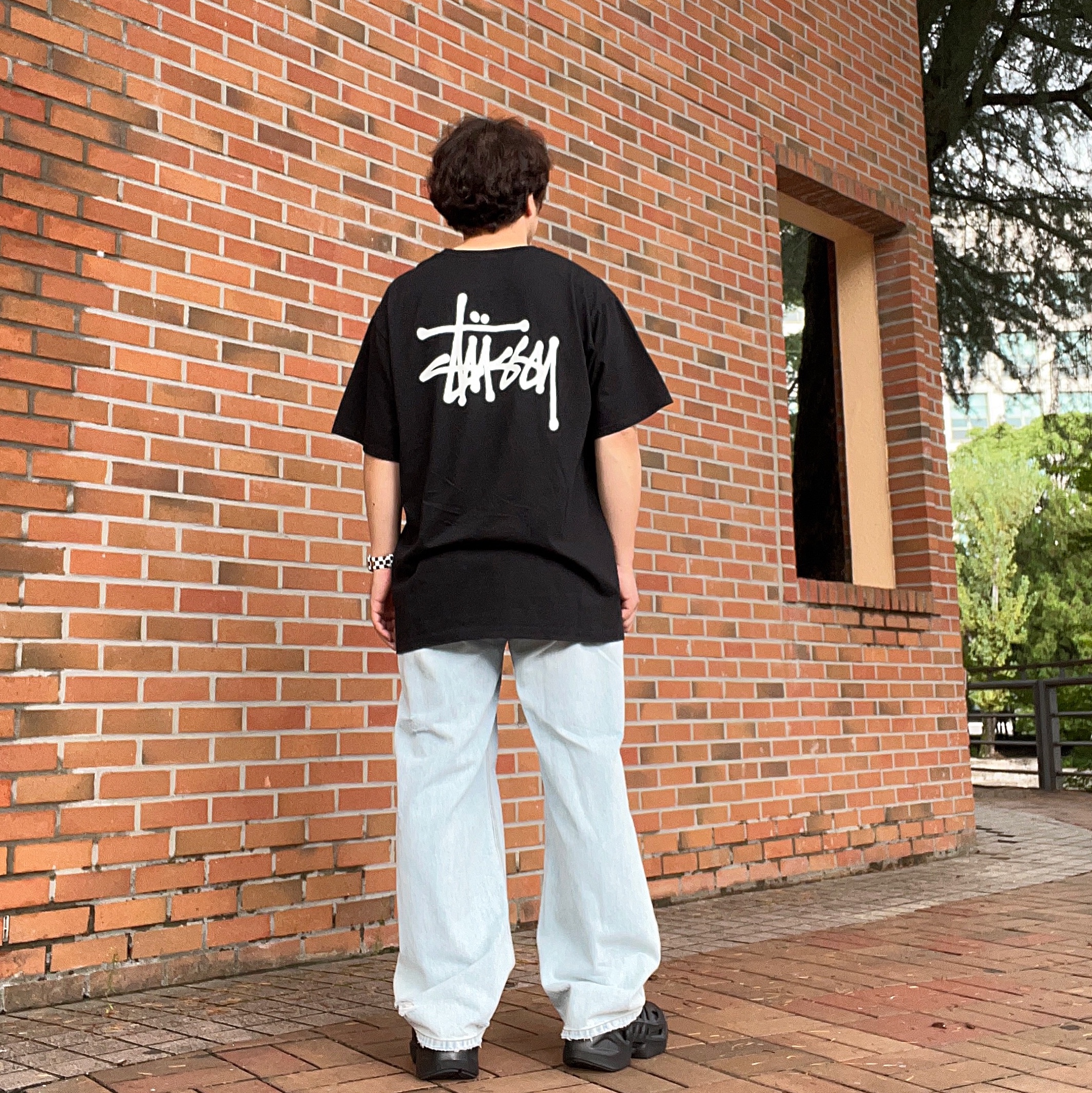 Stussy Basic Stussy Pigment Dyed T-Shirt Black 2022 착용 스타일 - 1