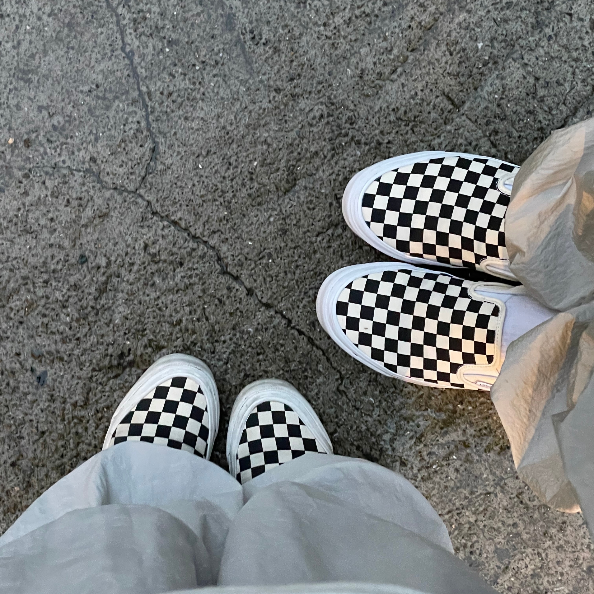 Vans Vault OG Classic Slip-On Checkerboard 착용 스타일