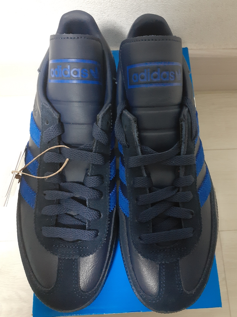 Adidas Spezial Handball Night Indigo Power Blue 착용 스타일