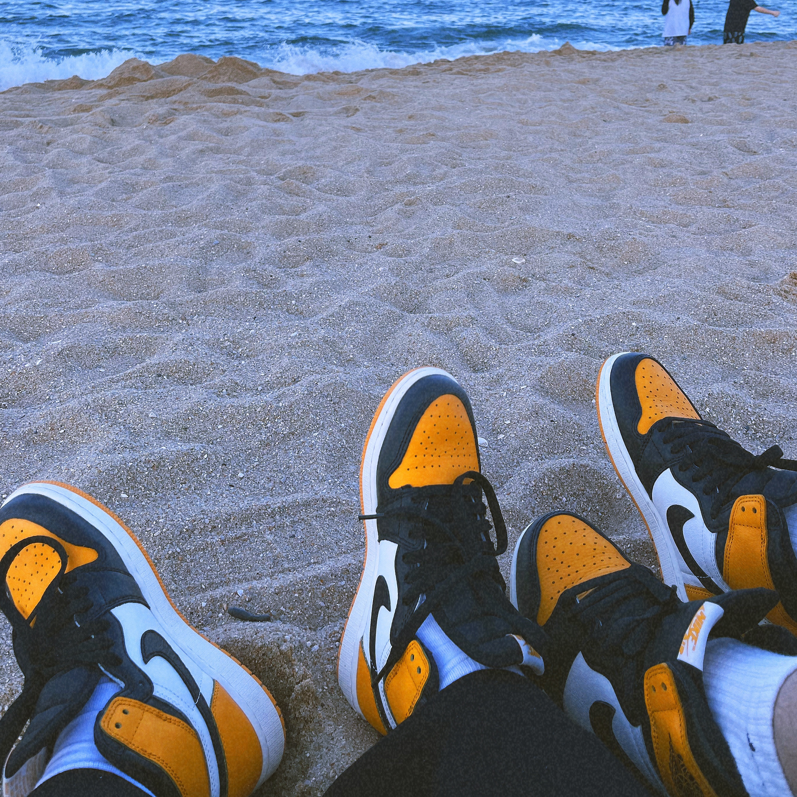 (GS) Jordan 1 Retro High OG Taxi, Jordan 1 Retro High OG Taxi 착용 스타일