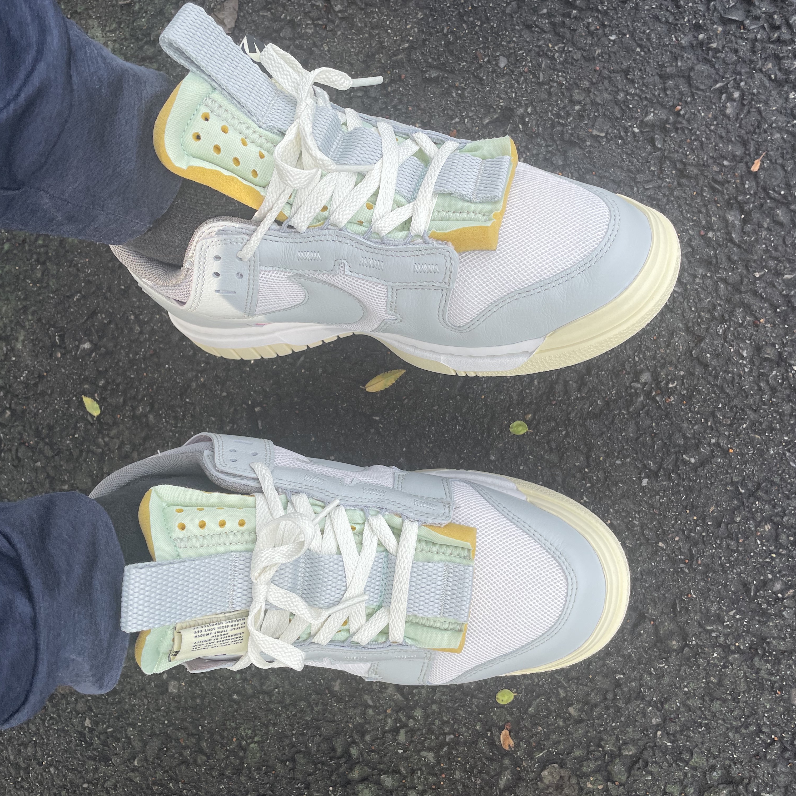 Nike Air Dunk Jumbo Sail Mint Foam 착용 스타일