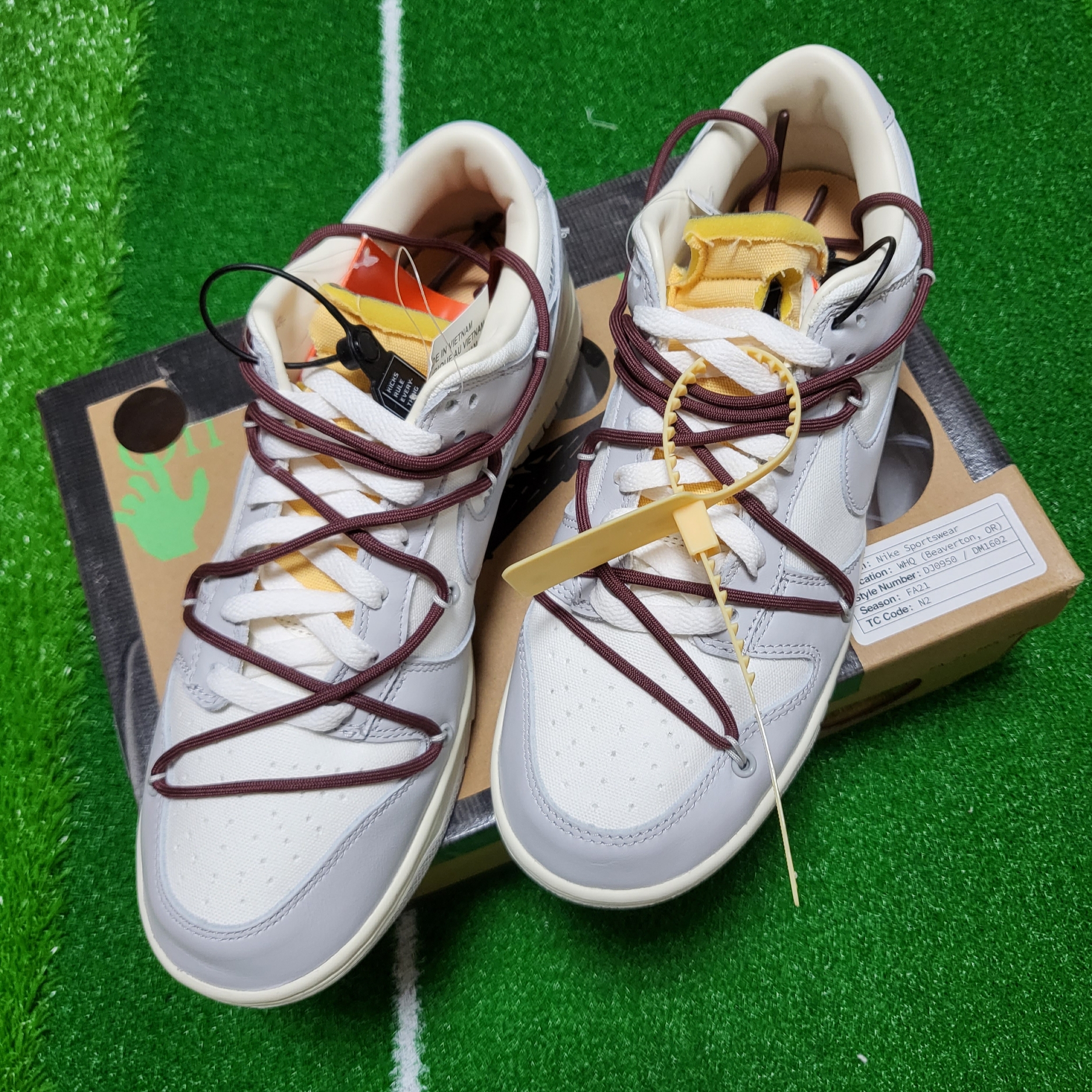Nike x Off-White Dunk Low The 50 - Lot 46 착용 스타일 - 2
