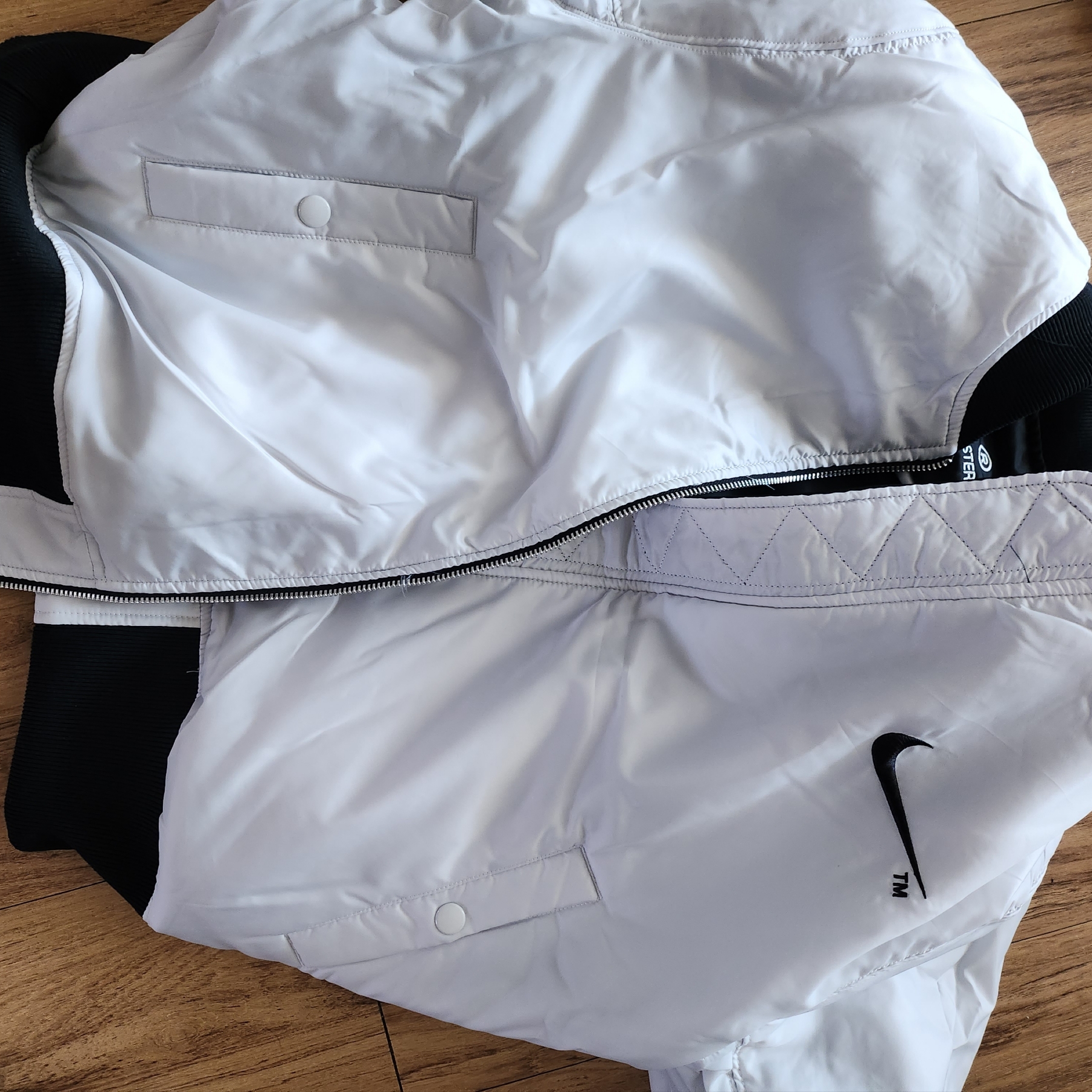 Nike NSW Swoosh Therma-Fit Bomber Black - Asia 착용 스타일 - 2