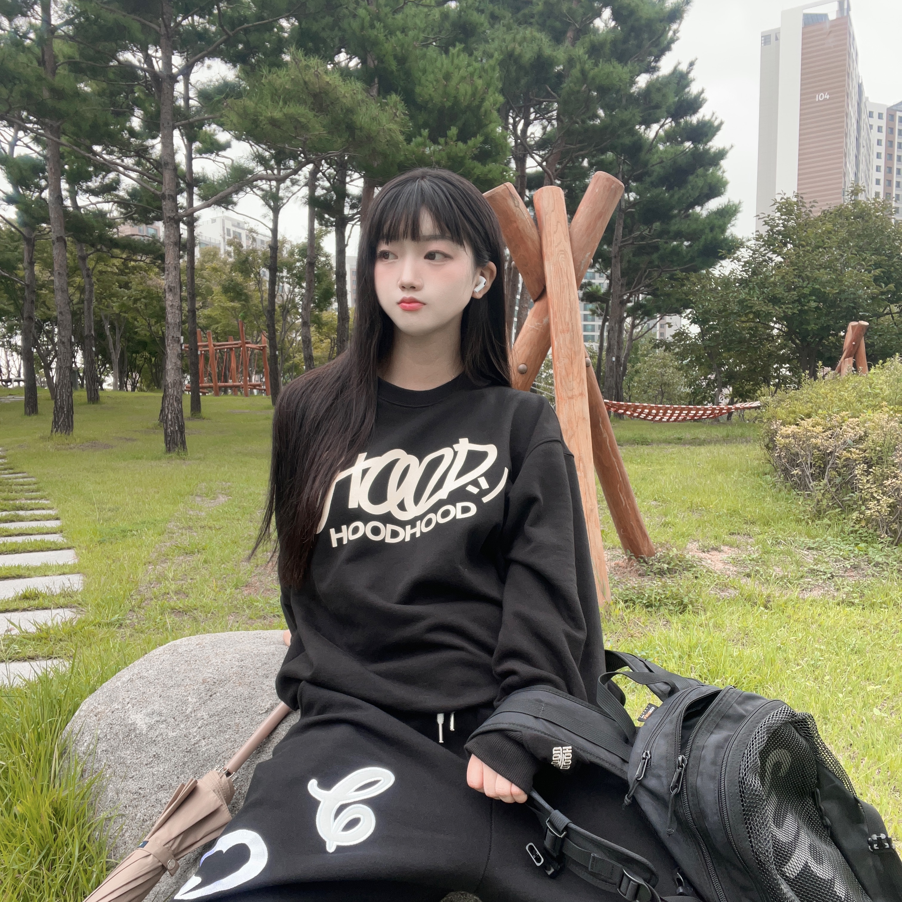 Supreme Backpack Black - 20SS 착용 스타일 - 1