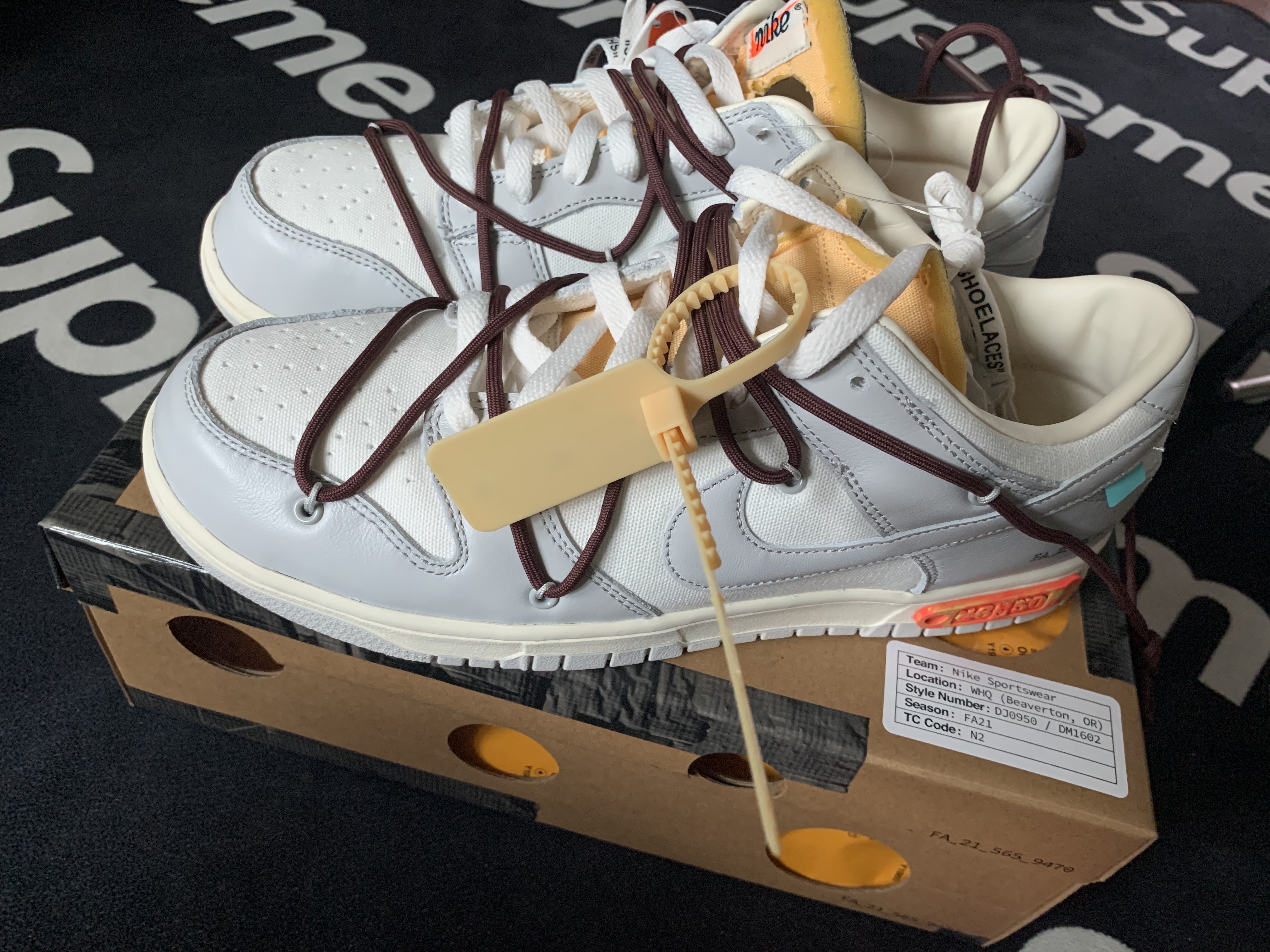 Nike x Off-White Dunk Low The 50 - Lot 46 착용 스타일