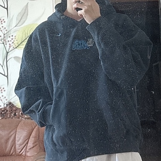 Nike x Off-White NRG Fleece Hoodie Black - Asia 착용 스타일