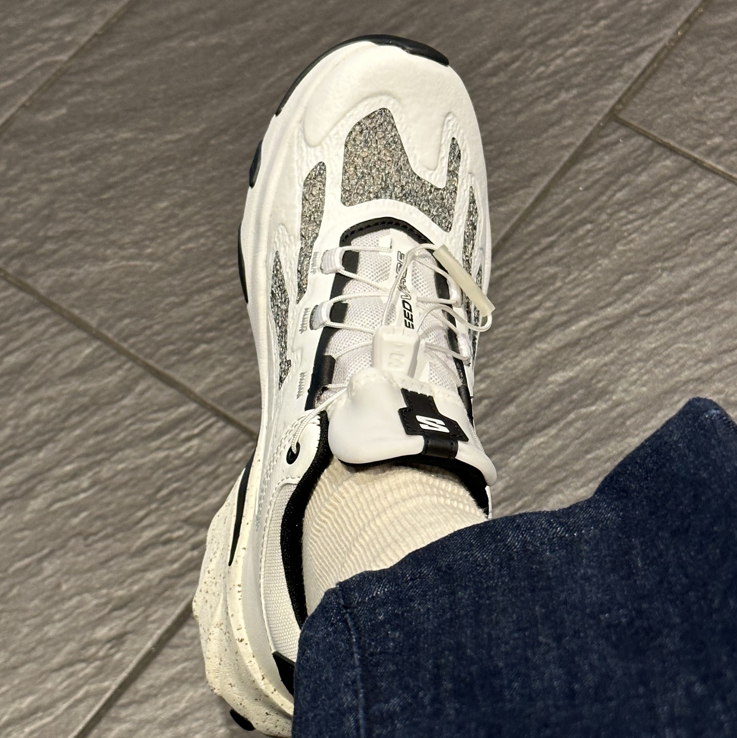 Salomon Speedverse PRG White Vanilla Ice 착용 스타일