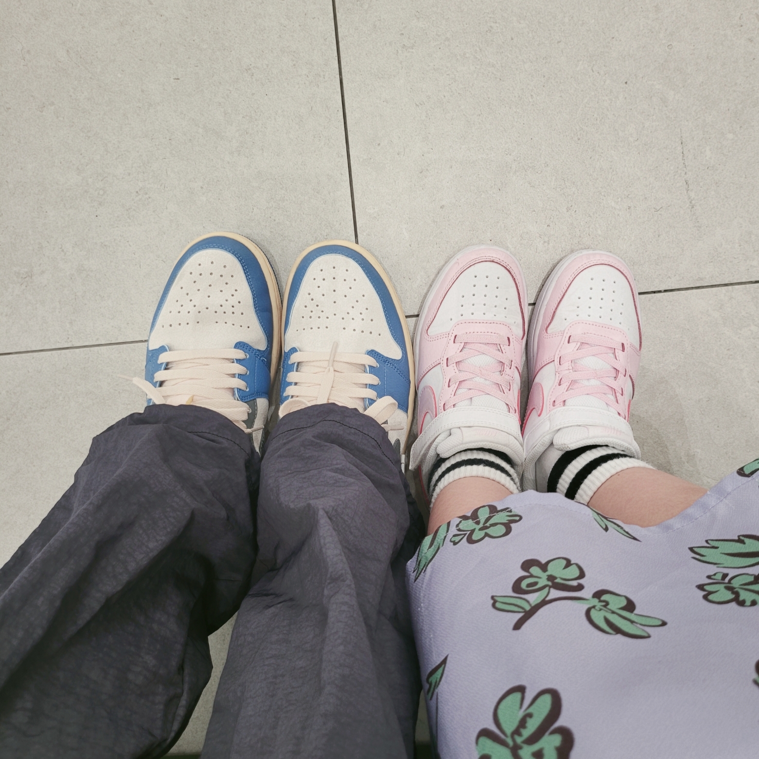 (PS) Nike Court Borough 2 SE White Pink Foam, Jordan 1 Low SE Tokyo 96 착용 스타일 - 3