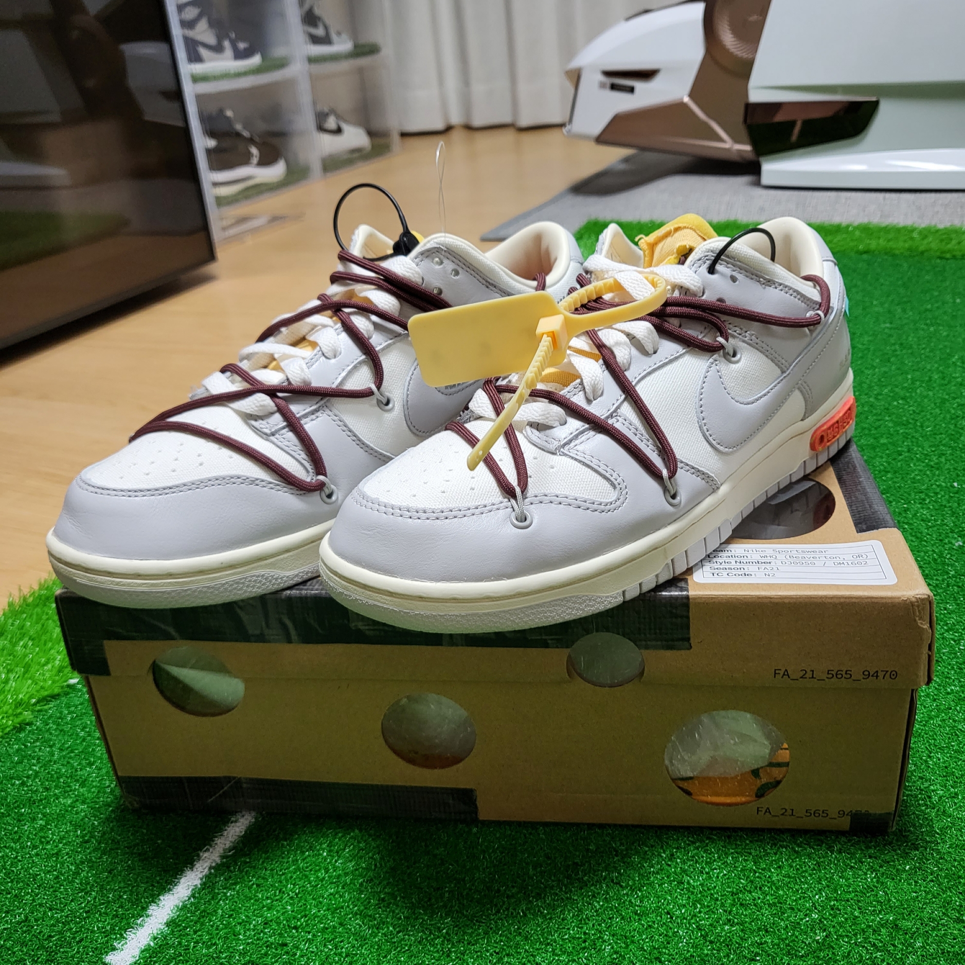 Nike x Off-White Dunk Low The 50 - Lot 46 착용 스타일 - 1