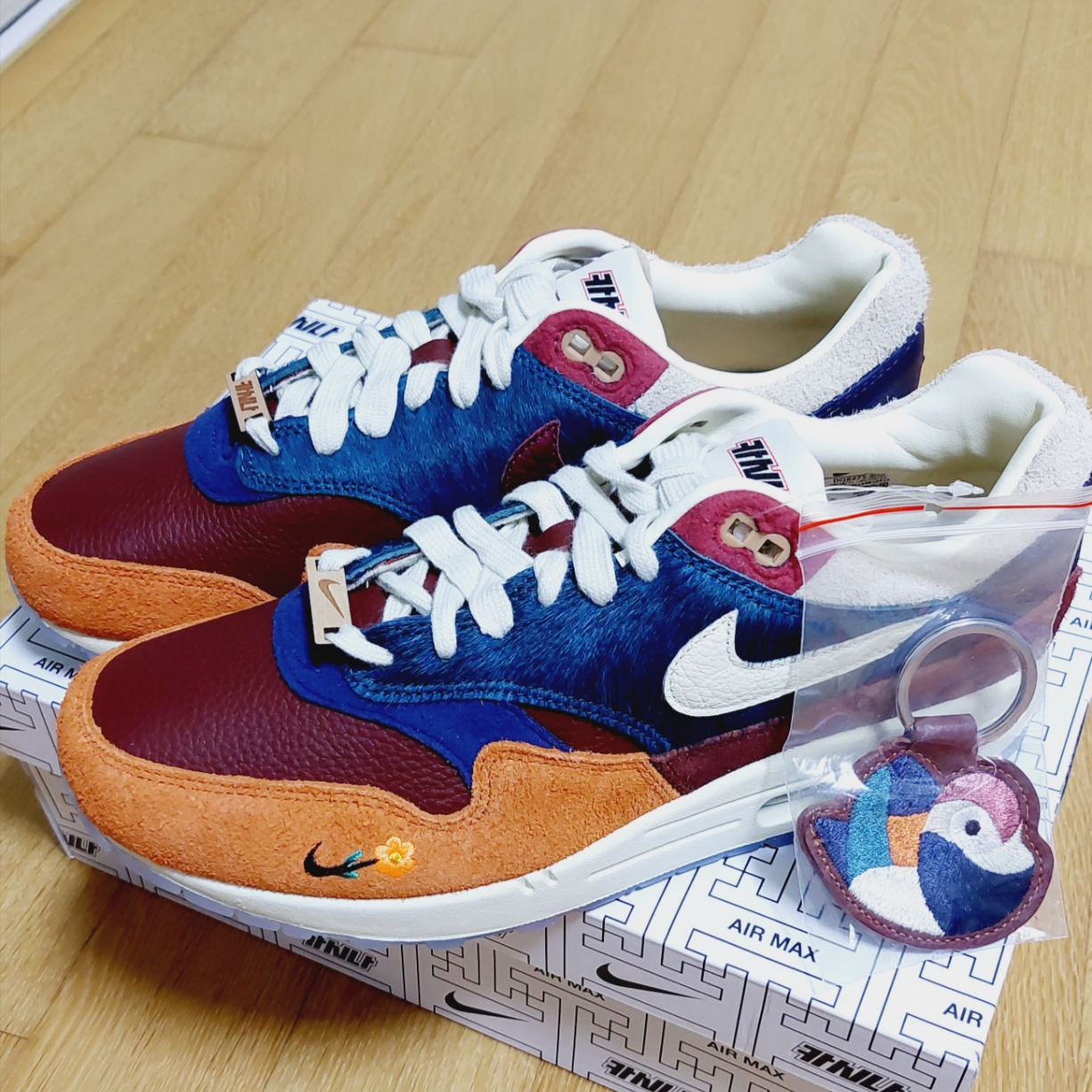 Nike x Kasina Air Max 1 SP Won-Ang Orange 착용 스타일 - 1
