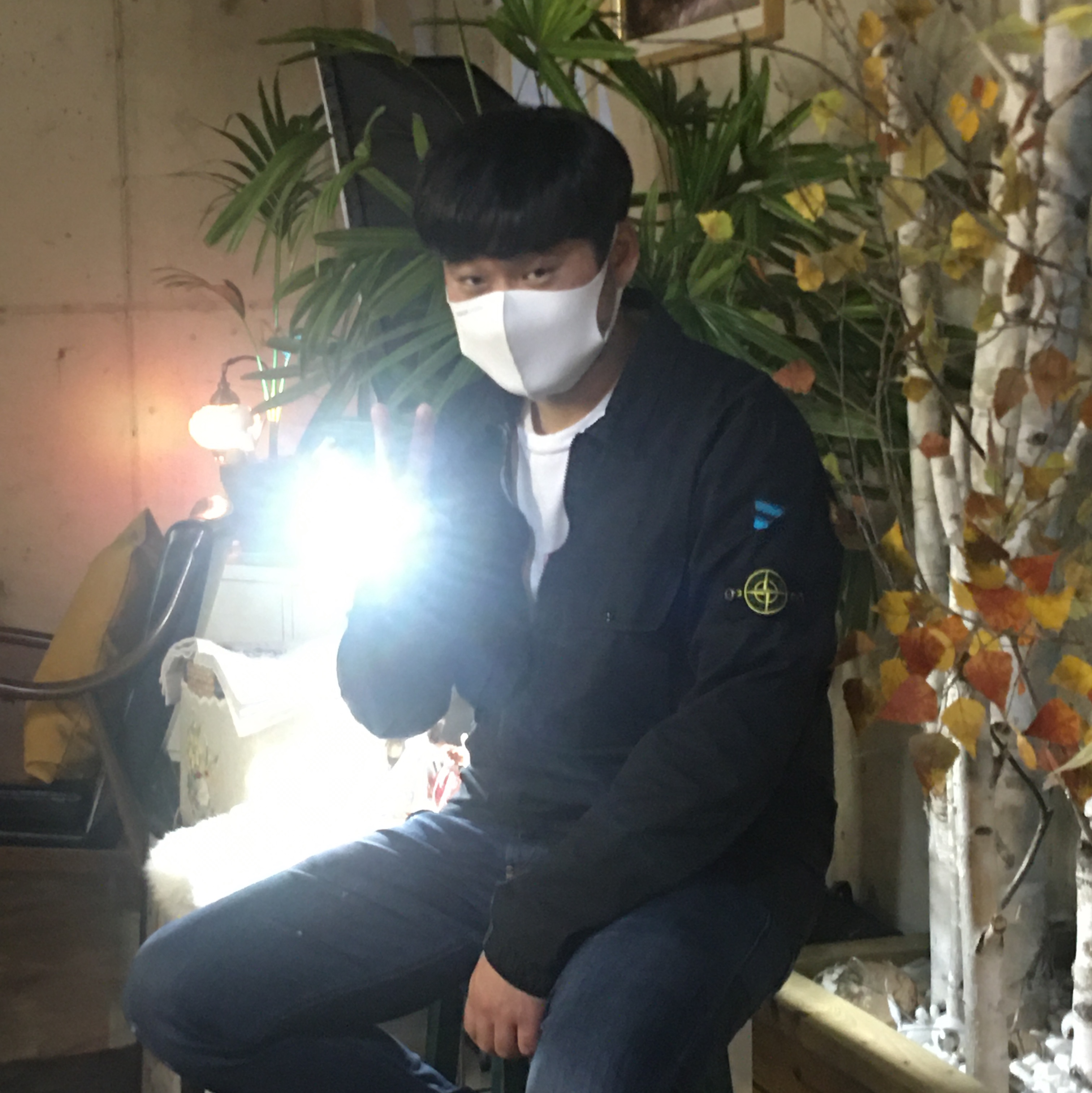 Stone Island 113WN T.CO+OLD Overshirt Black - 21FW 착용 스타일