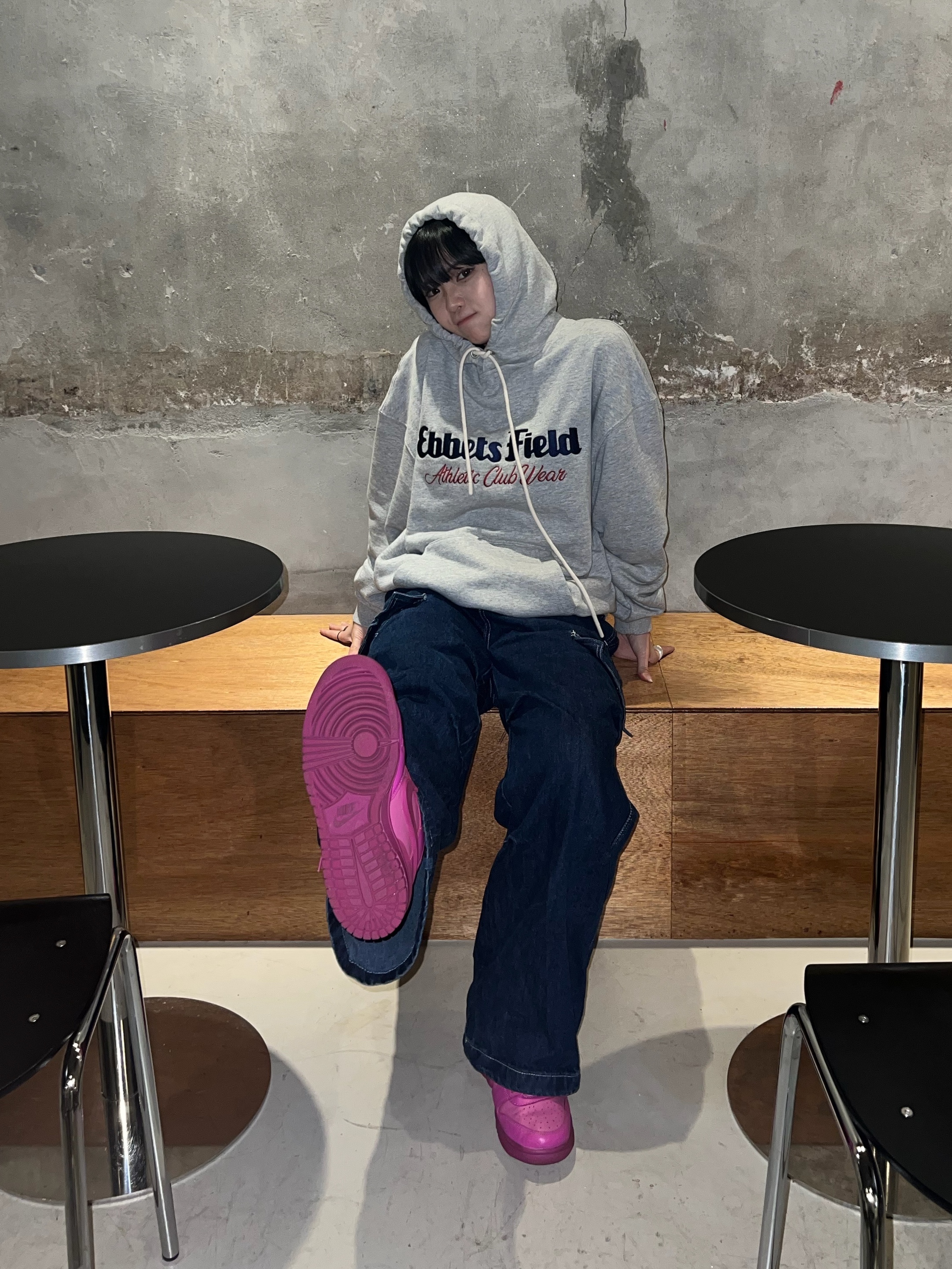 Nike x Ambush Dunk High Cosmic Fuchsia 착용 스타일 - 4