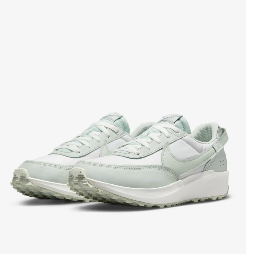 Nike Waffle Debut PRM Summit White Light Silver 착용 스타일 - 1