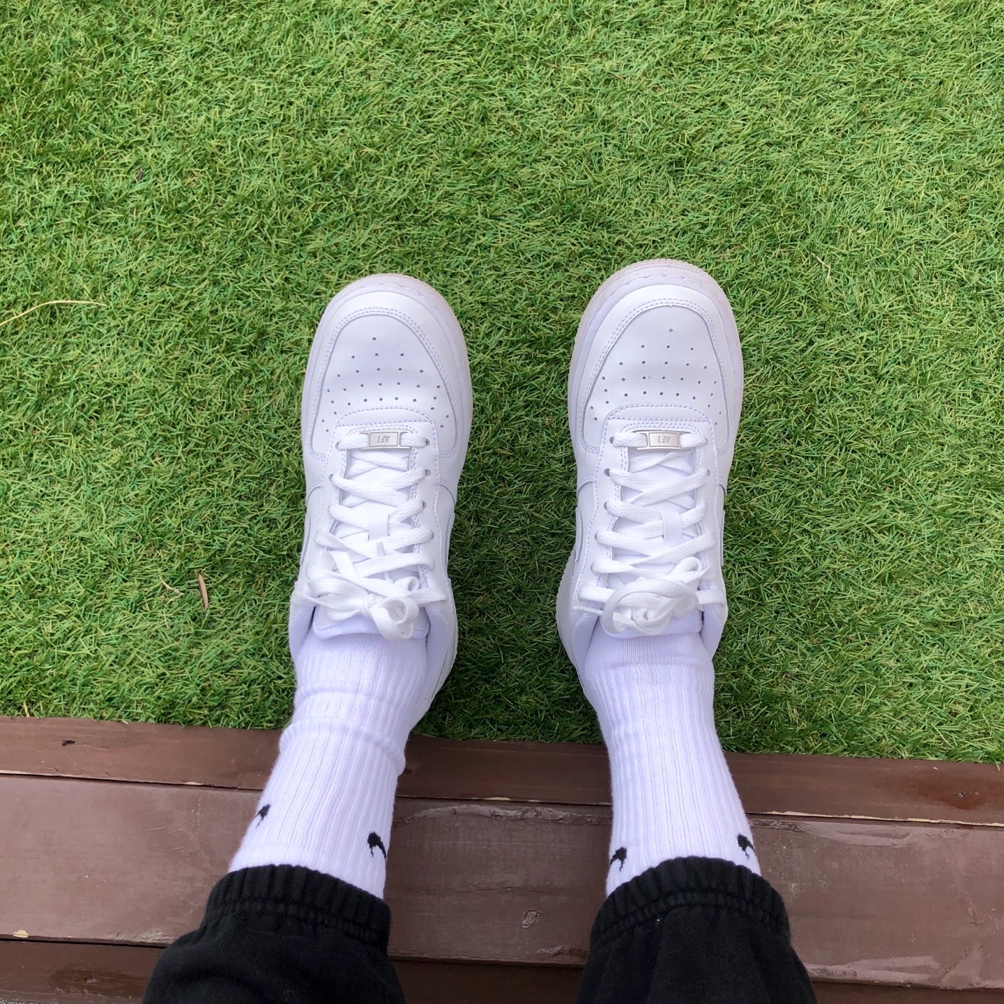 (W) Nike Air Force 1 '07 Low White 착용 스타일 - 2