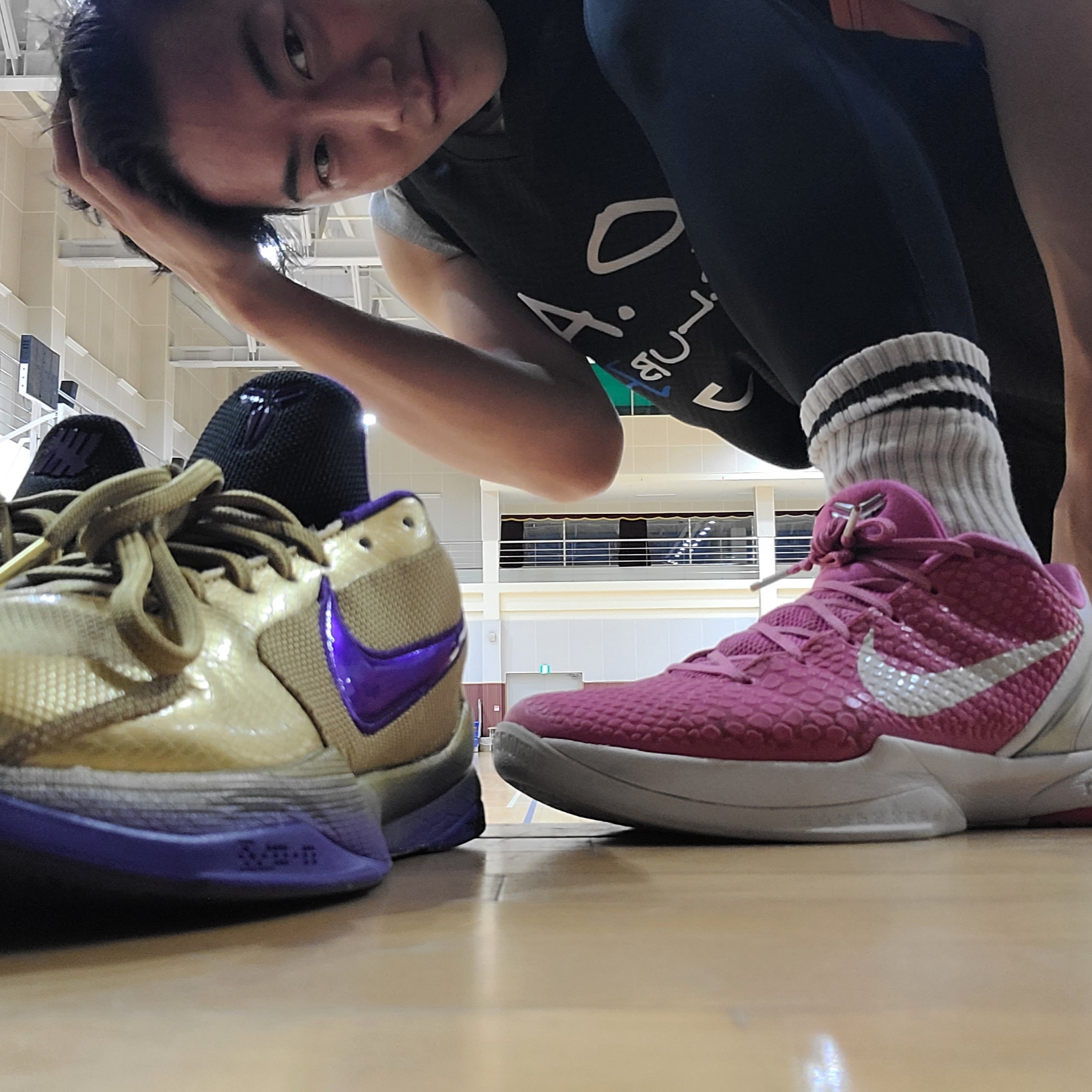 Nike x Undefeated Kobe 5 Protro Hall of Fame, Nike Zoom Kobe VI Kay Yow Think Pink 착용 스타일