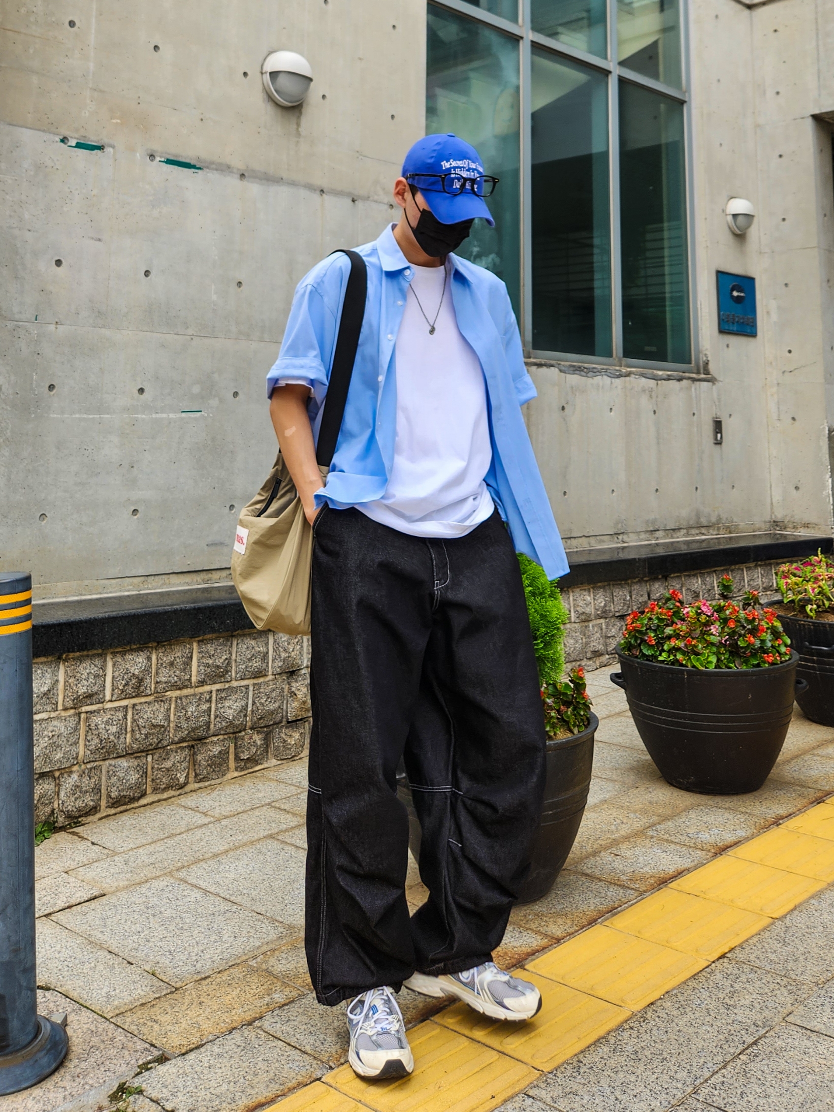 New Balance 530 Steel Blue 착용 스타일 - 3