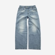 Thevinylhouse Faded Wide Jeans Blue