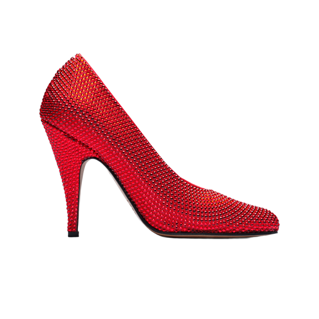 (W) 메종 마르지엘라 타피 라인스톤 펌프 레드((W) Maison Margiela Tabi Rhinestone Pump Red) - 1