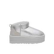(W) UGG Ultra Mini Platform Hi Shine Silver