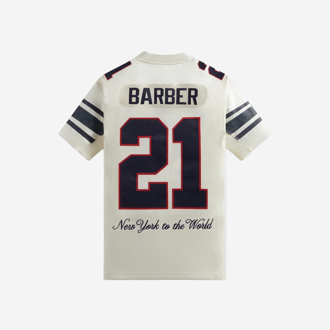 Kith x NFL Giants Mitchell & Ness Tiki Barber Jersey Sandrift 상세 이미지 2