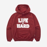 Thevinylhouse Life Is Hard Hoodie Red