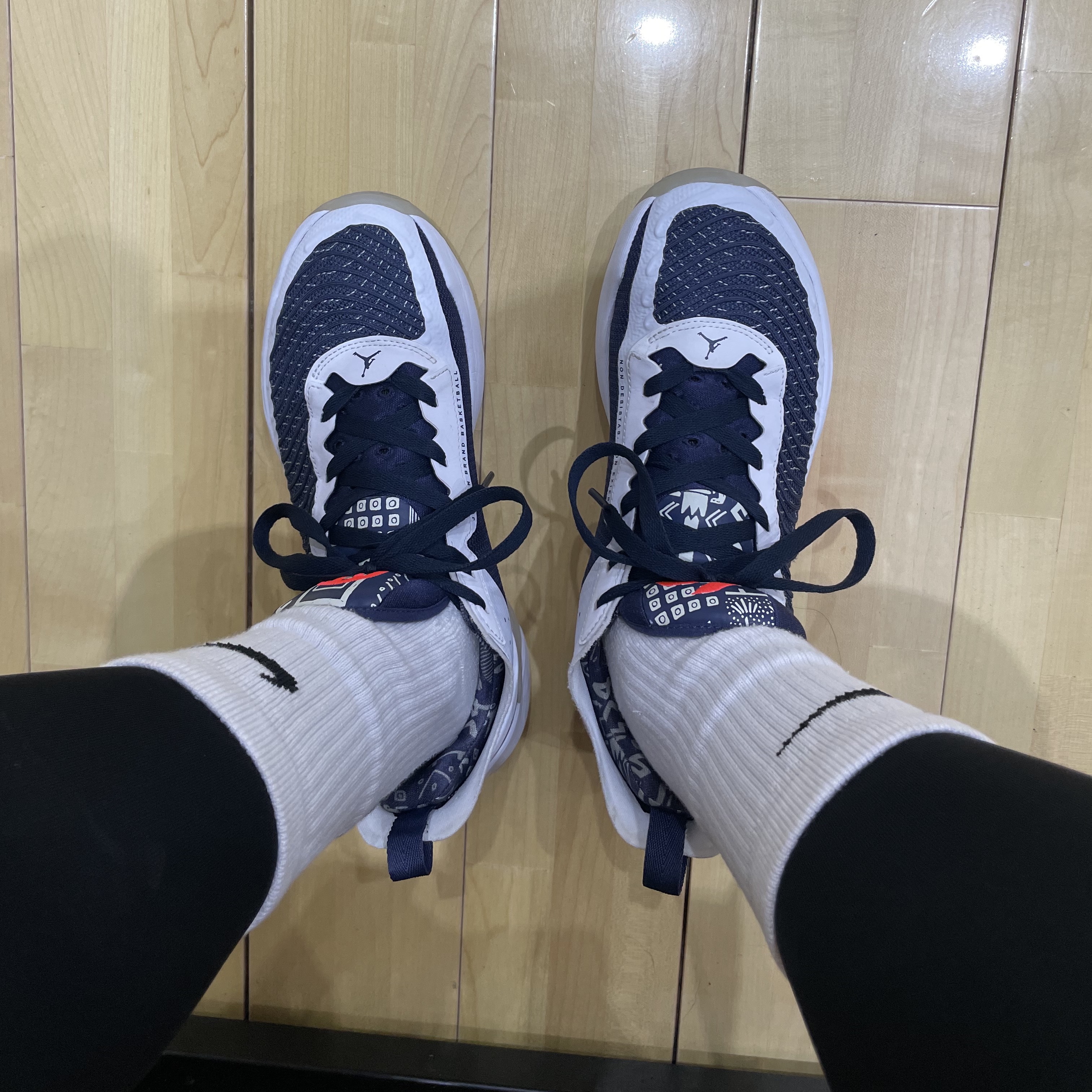 Jordan Luka 1 White Neutral Indigo 착용 스타일