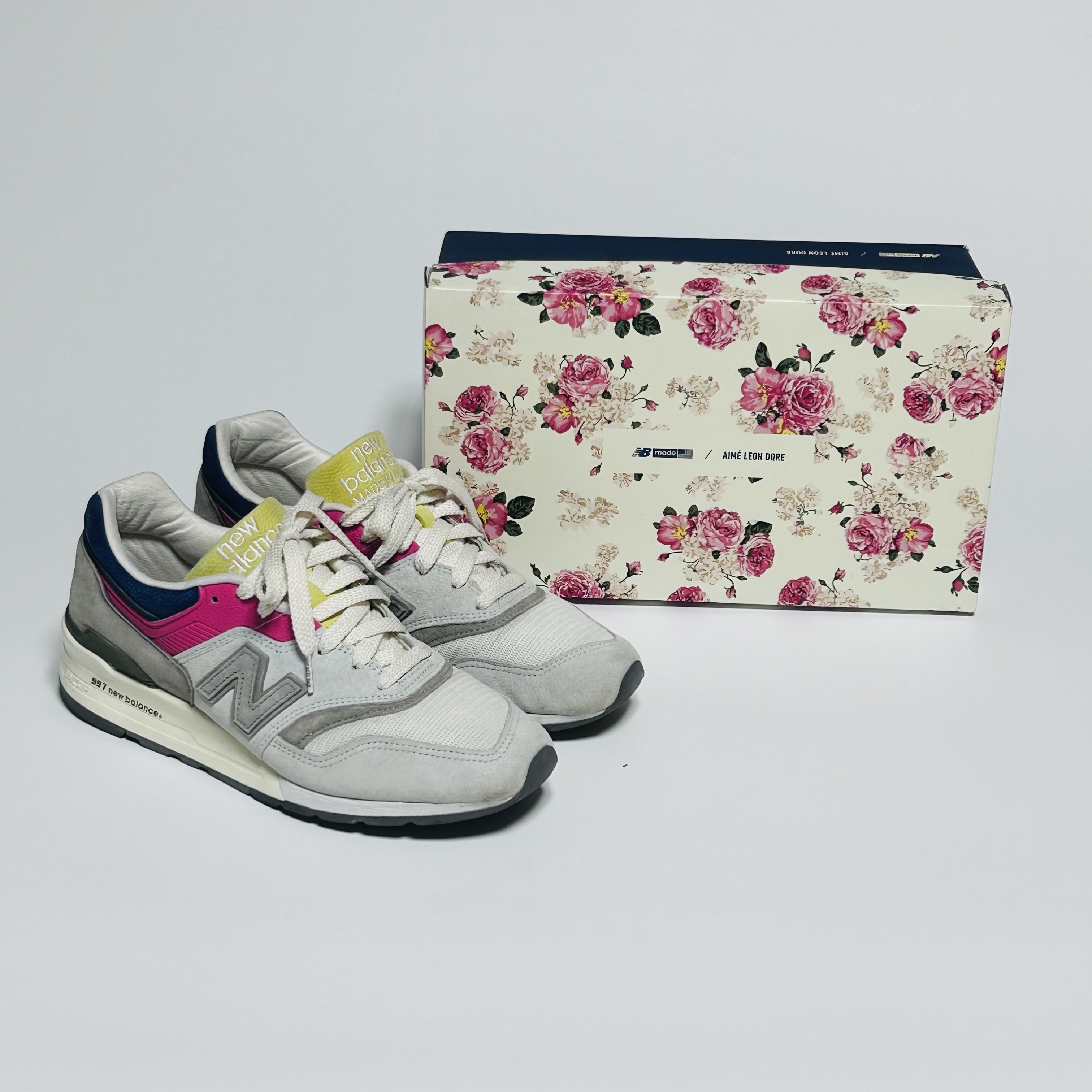 New Balance x Aime Leon Dore 997 Made in USA Canary Yellow 착용 스타일